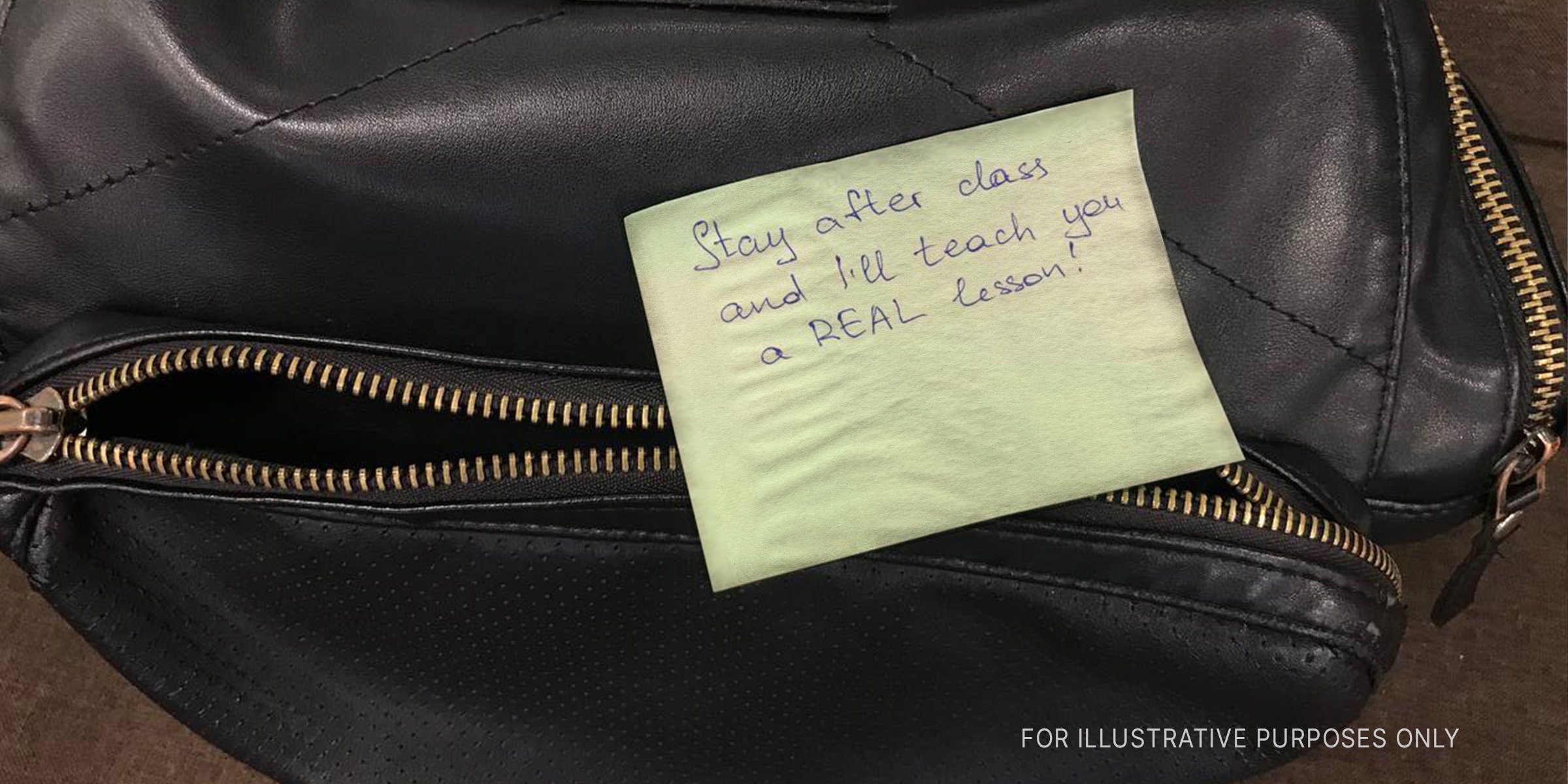 A note left on a backpack | Source: AmoMama