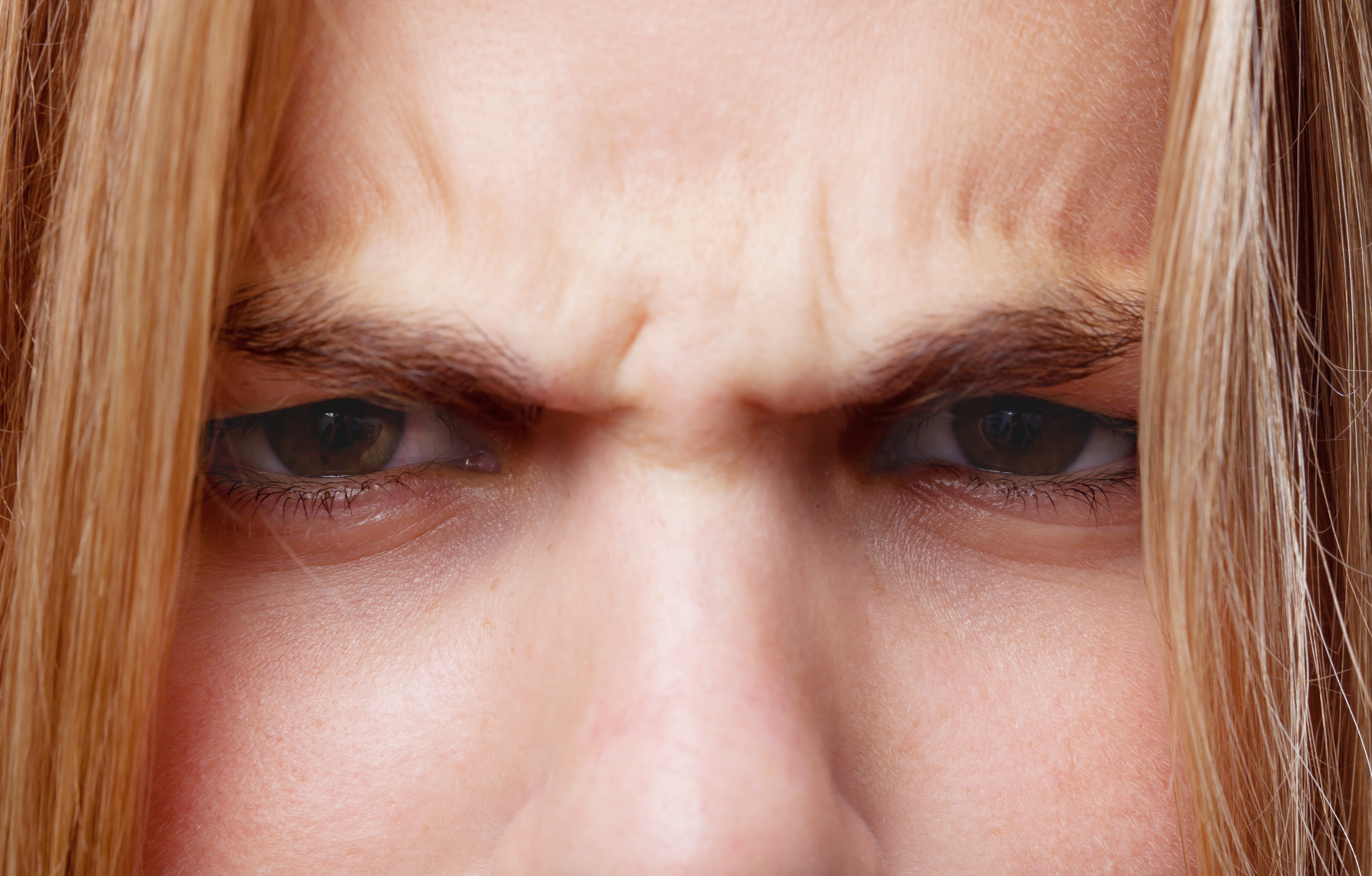 Close-up of an angry woman's eyes | Source: Shutterstock