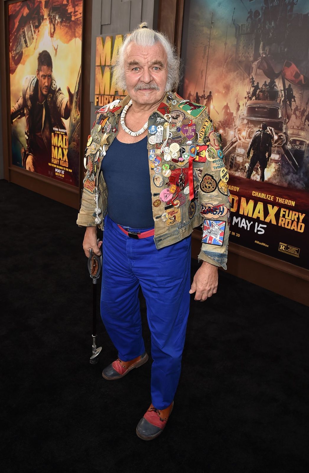 Hugh Keays-Byrne at the premiere of "Mad Max: Fury Road" on May 7, 2015, in Hollywood, California | Photo: Kevin Winter/Getty Images