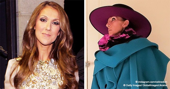 Celine Dion Combines Pink Leather Pants with Daring Coat, Her Kids Say She Looks like Mary Poppins