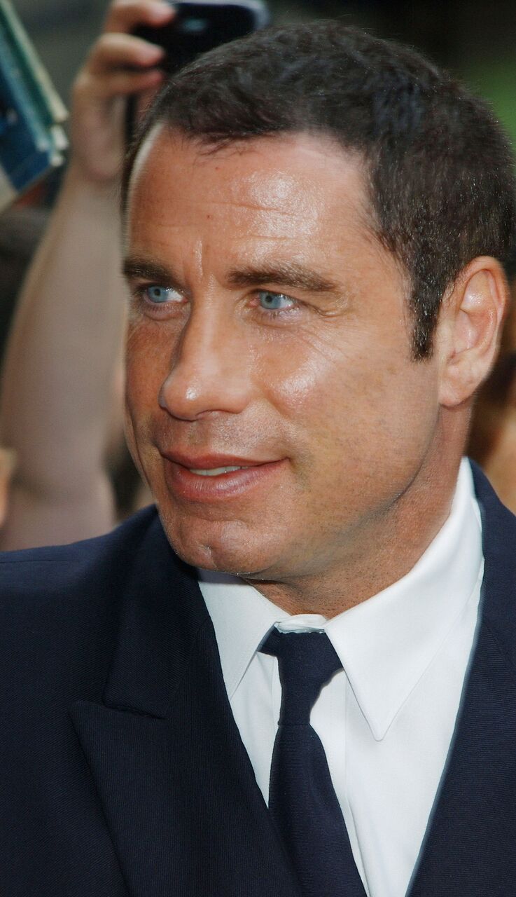 John Travolta arrives at the Ed Sullivan Theater. | Source: Getty Images