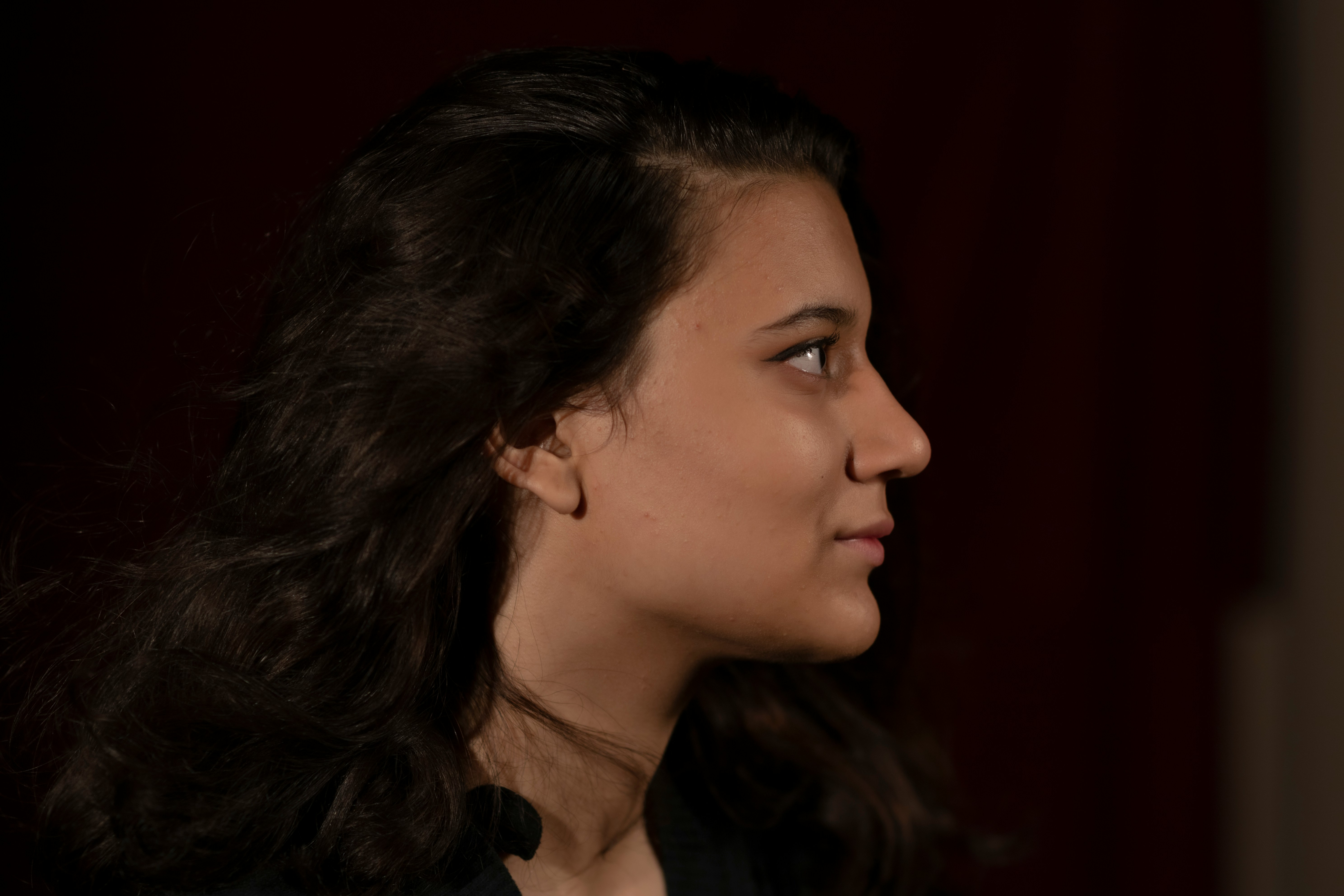 A woman staring at someone off camera | Source: Unsplash