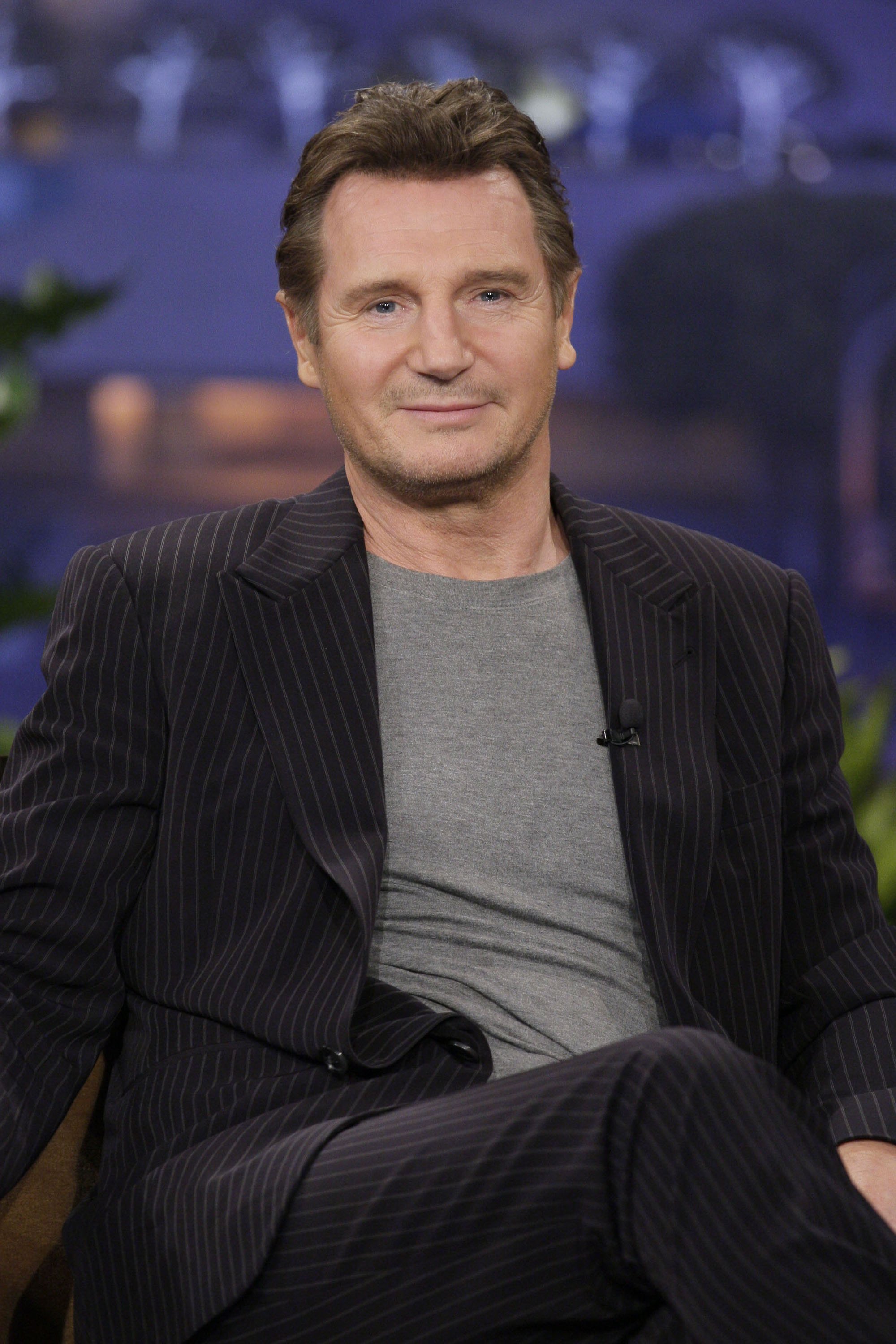 Liam Neeson durante una entrevista, el 11 de enero de 2012. | Foto: Getty Images