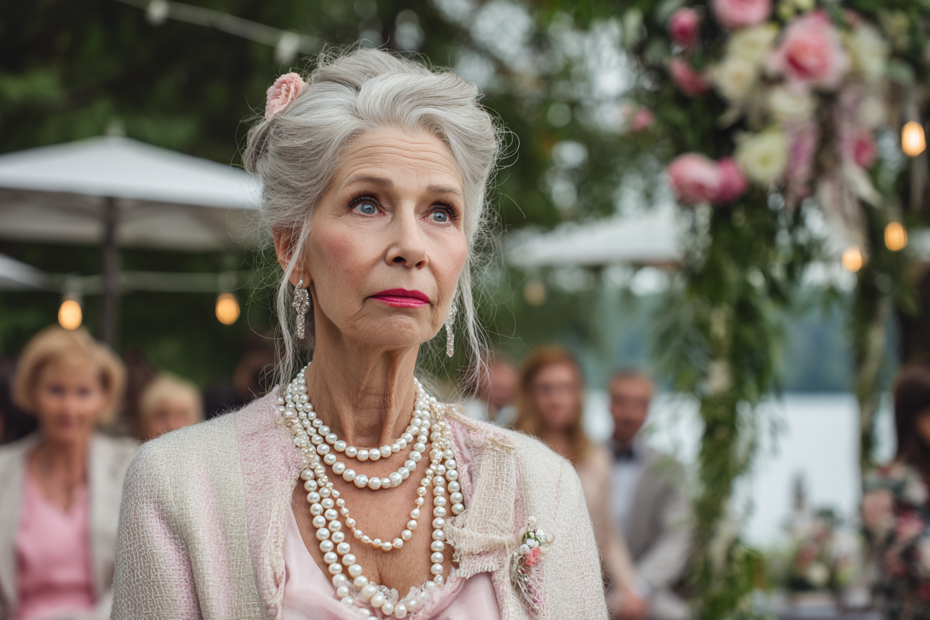 An older woman looking with wide eyes | Source: Midjourney