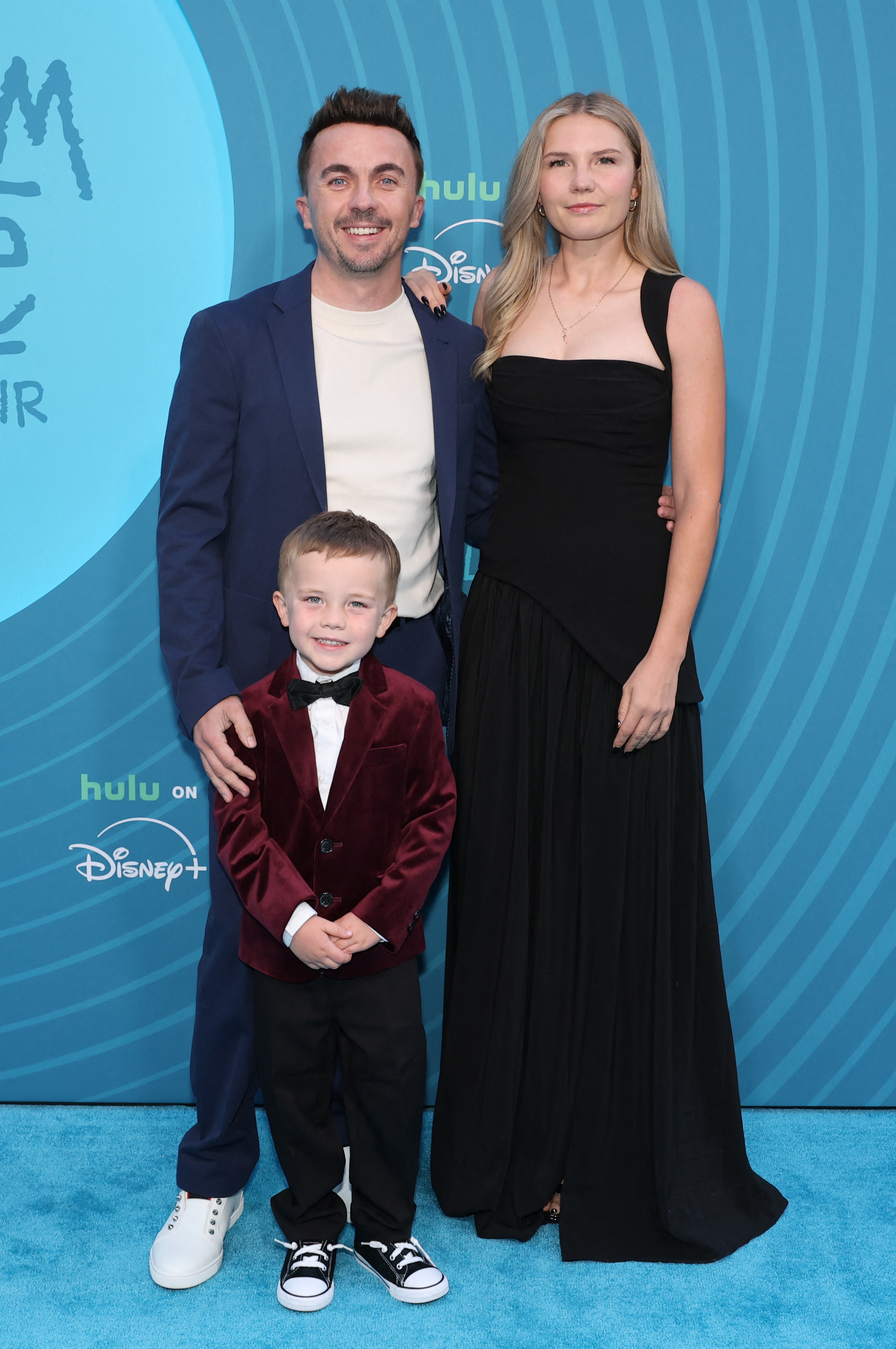 Mauz Muniz, Frankie Muniz and Paige Price attend Hulu's "Malcolm in The Middle: Life's Still Unfair" New York Premiere at DGA Theater on April 7, 2026 in New York City. | Source: Getty Images