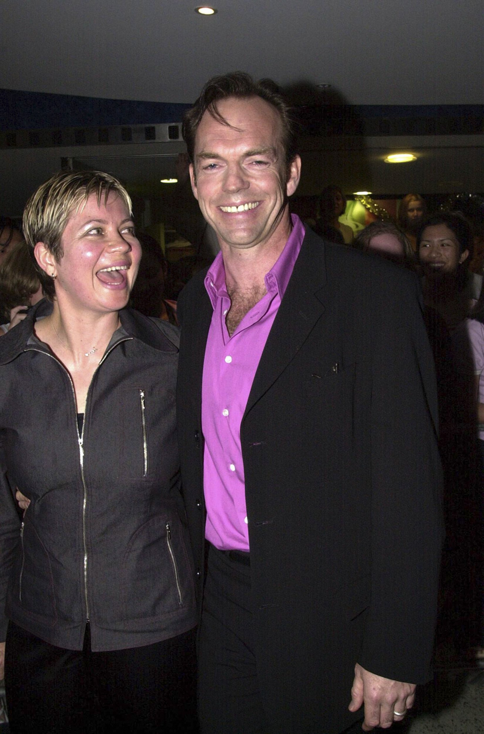 Hugo Weaving and Katrina Greenwood at "The Lord of the Rings" premiere hosted at The Hoyts Cinema in Sydney, Australia on December 21, 2001 | Source: Getty Images