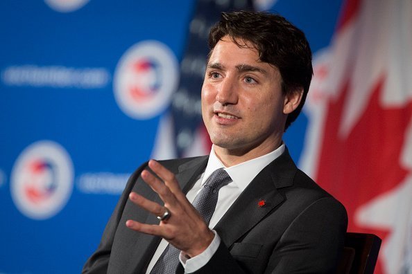  Canadian Prime Minister Justin Trudeau speaks at the U.S. Chamber of Commerce in Washington, DC. | Photo: Getty Images