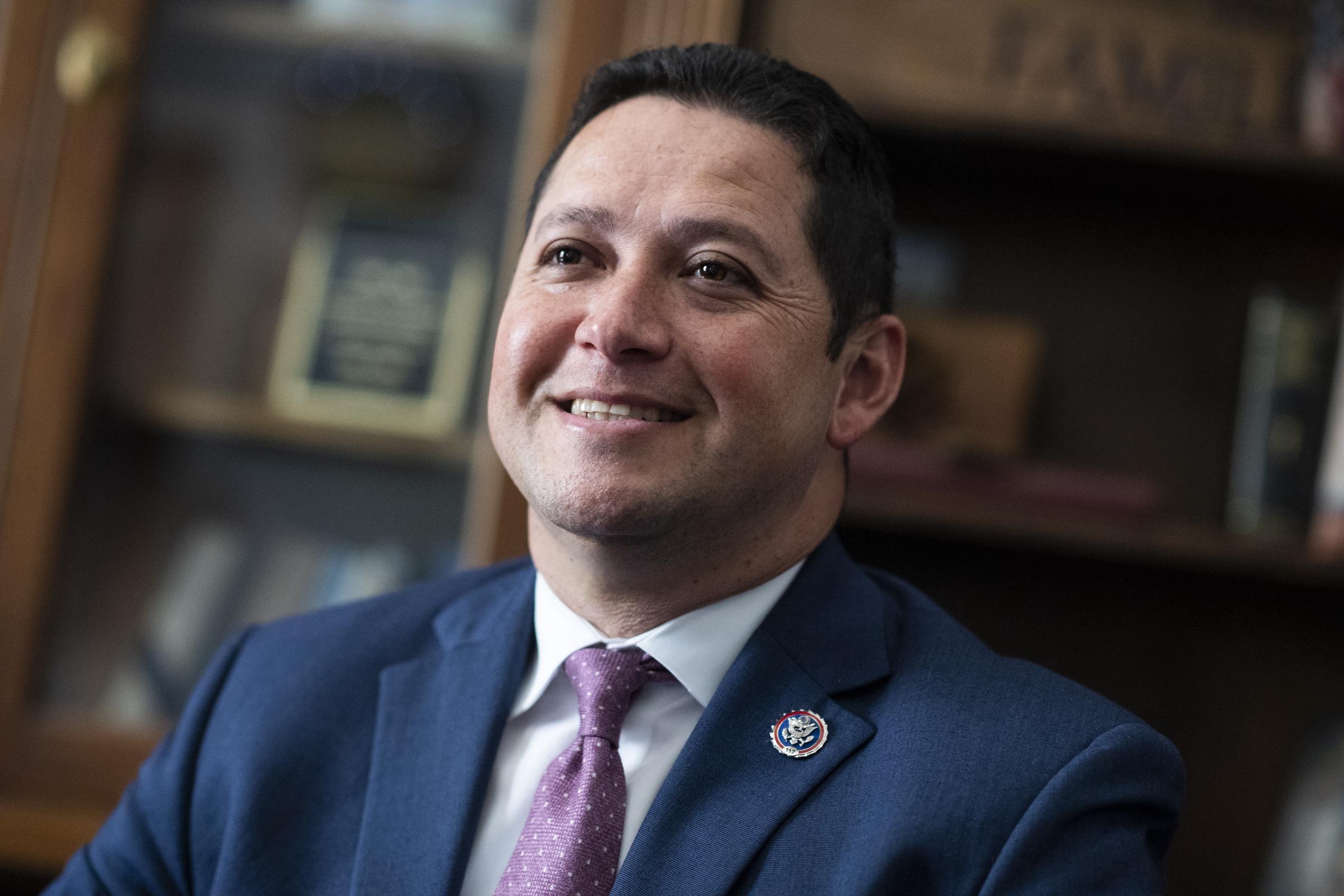 Rep. Tony Gonzales is interviewed in his Longworth Building office on October 20, 2021 | Source: Getty Images