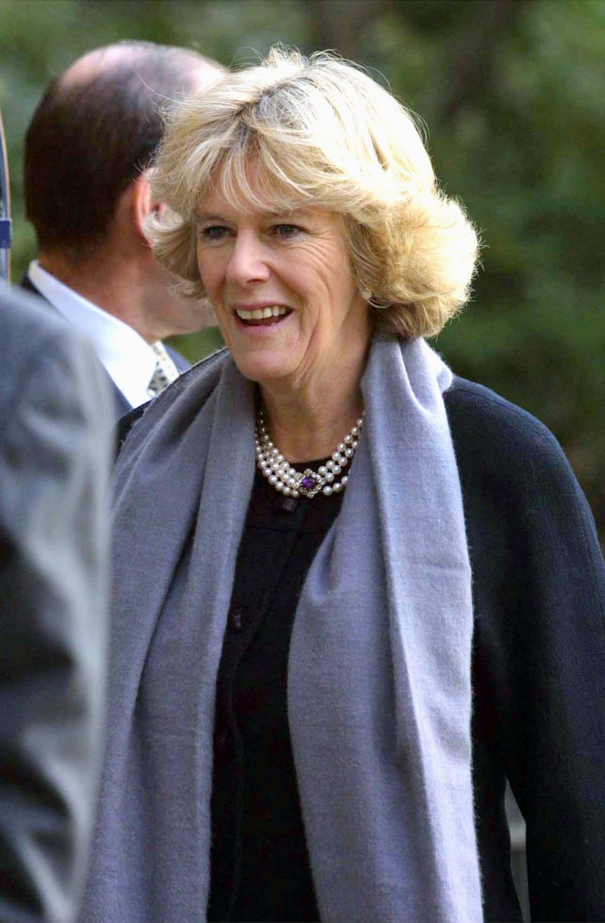Duchess Camilla at the St. James Palace Christmas party on December 19, 2001, in London, England. | Source: Getty Images