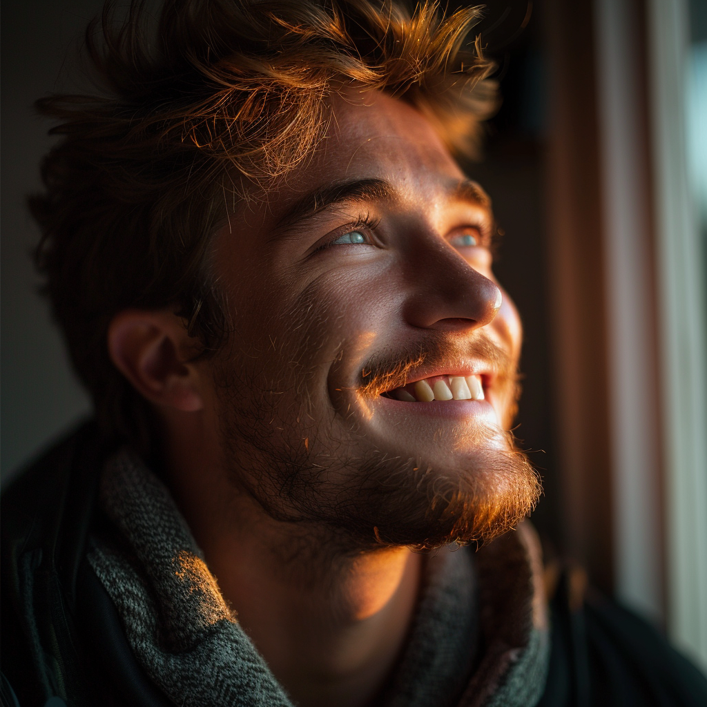 A man beaming with joy | Source: Midjourney