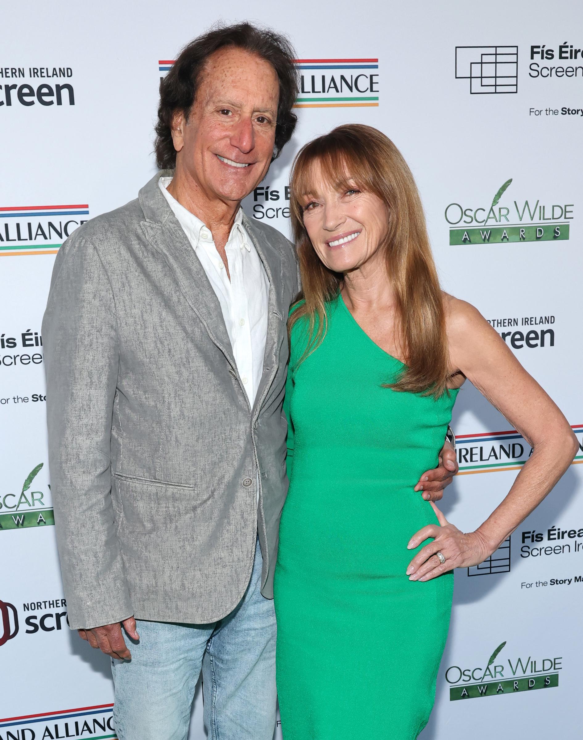 John Zambetti and Jane Seymour attend the 20th Annual Oscar Wilde Awards at The Ebell of Los Angeles on March 12, 2026 in California. | Source: Getty Images