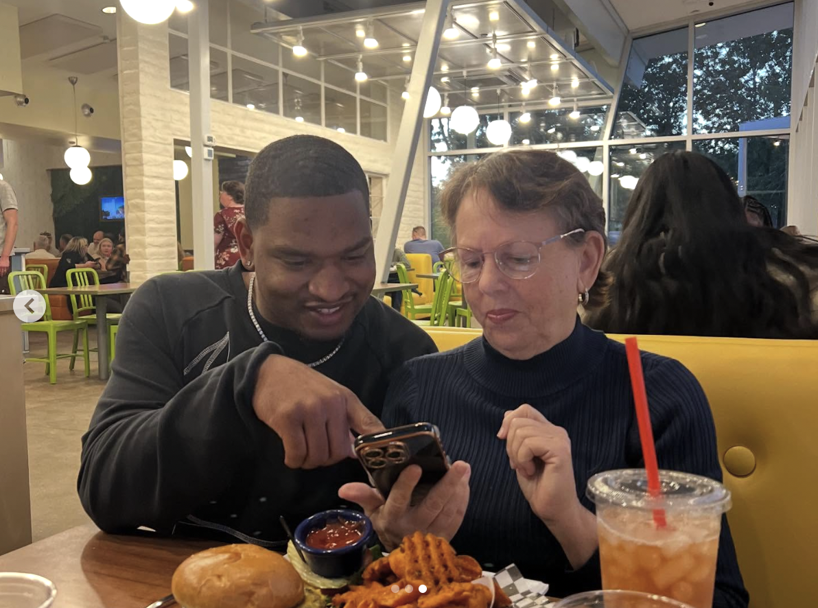 Jamal Hinton and Wanda Dench are pictured together, dated November 26, 2025 | Source: Instagram/jamalhinton12
