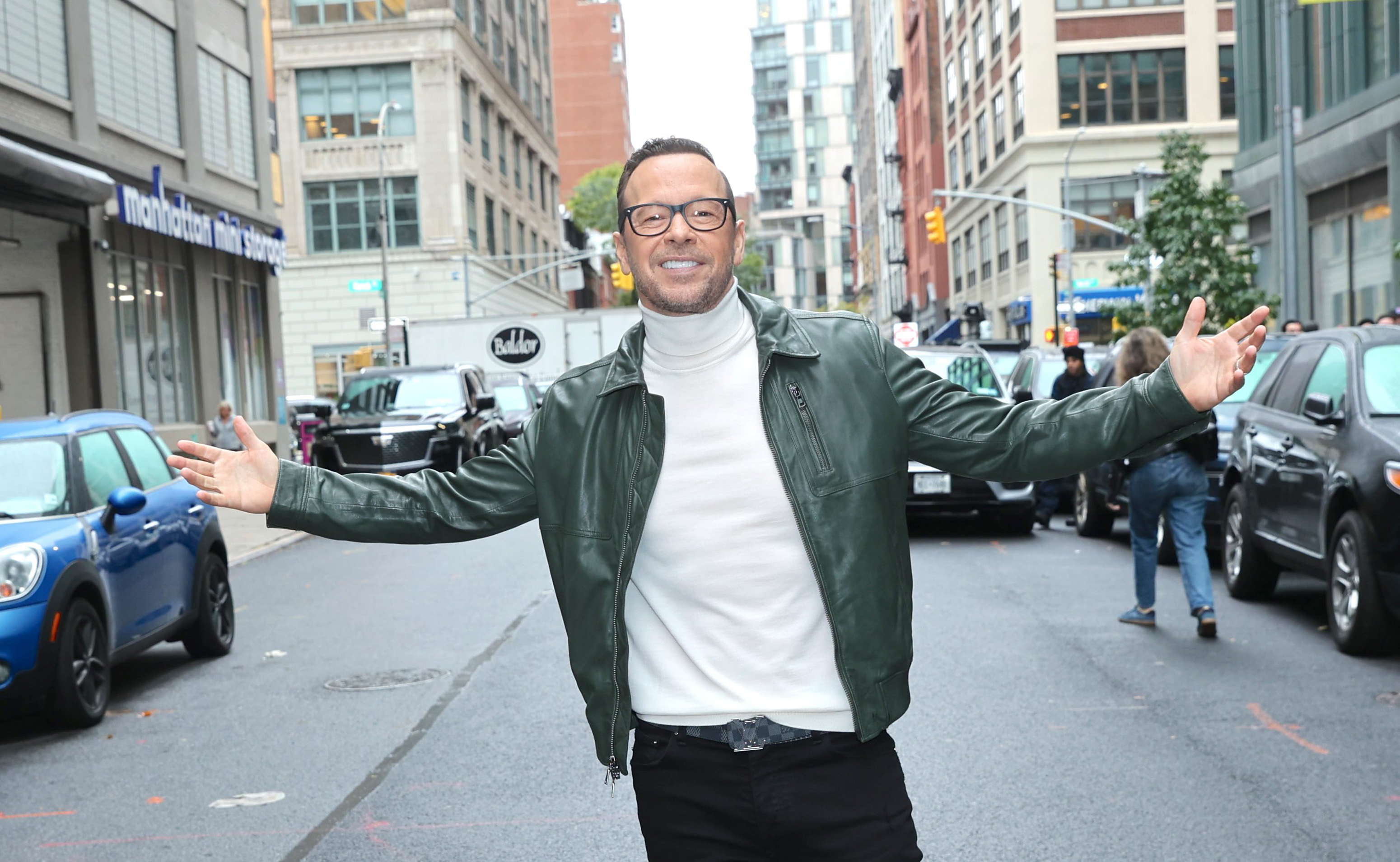 Donnie Wahlberg spotted outside "LIVE with Kelly and Mark" in New York City on October 14, 2025. | Source: Getty Images