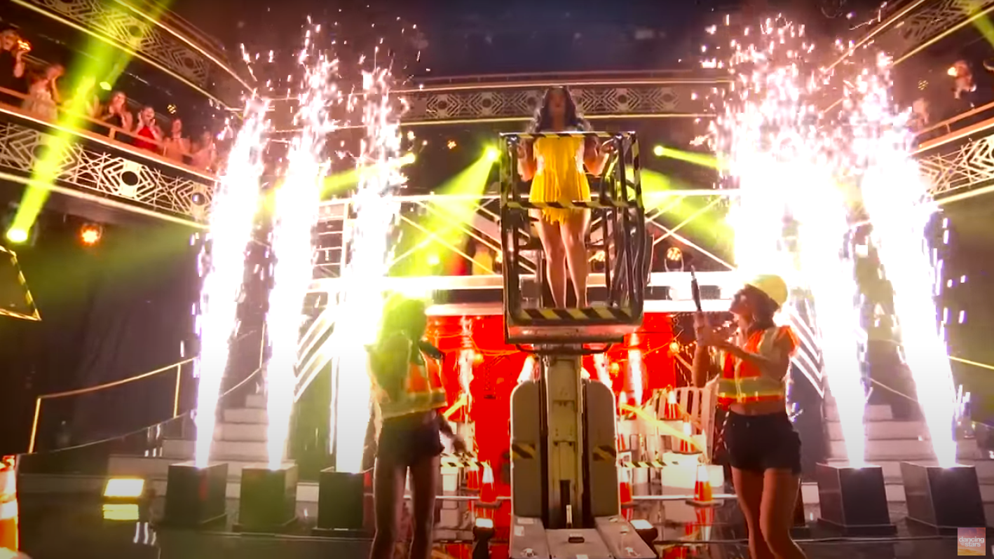 Lauren Jauregui making her entrance on "DWTS," posted on October 1, 2025. | Source: YouTube/Dancing With The Stars