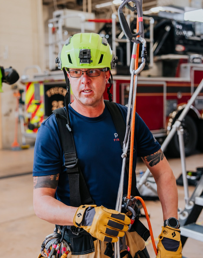 Spencer Long takes part in rope-rescue training as a member of Provo Fire & Rescue. His mother said after the tragedy that he "would never knowingly put his family in danger," emphasizing his years of training and commitment to safety. | Source: Facebook/katrina.g.long