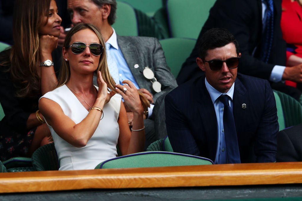 Erica Stoll and Rory McIlroy at All England Lawn Tennis and Croquet Club on July 11, 2018 | Photo: Getty Images
