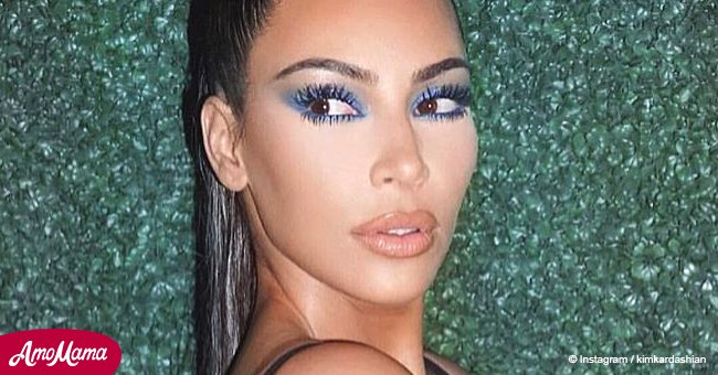 Kim Kardashian shared a rare makeup-free photo