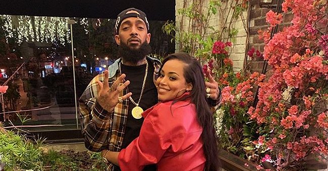 Nipsey Hussle S Girlfriend Lauren London Shares Photo Of Son Kameron Carrying Baby Brother Kross