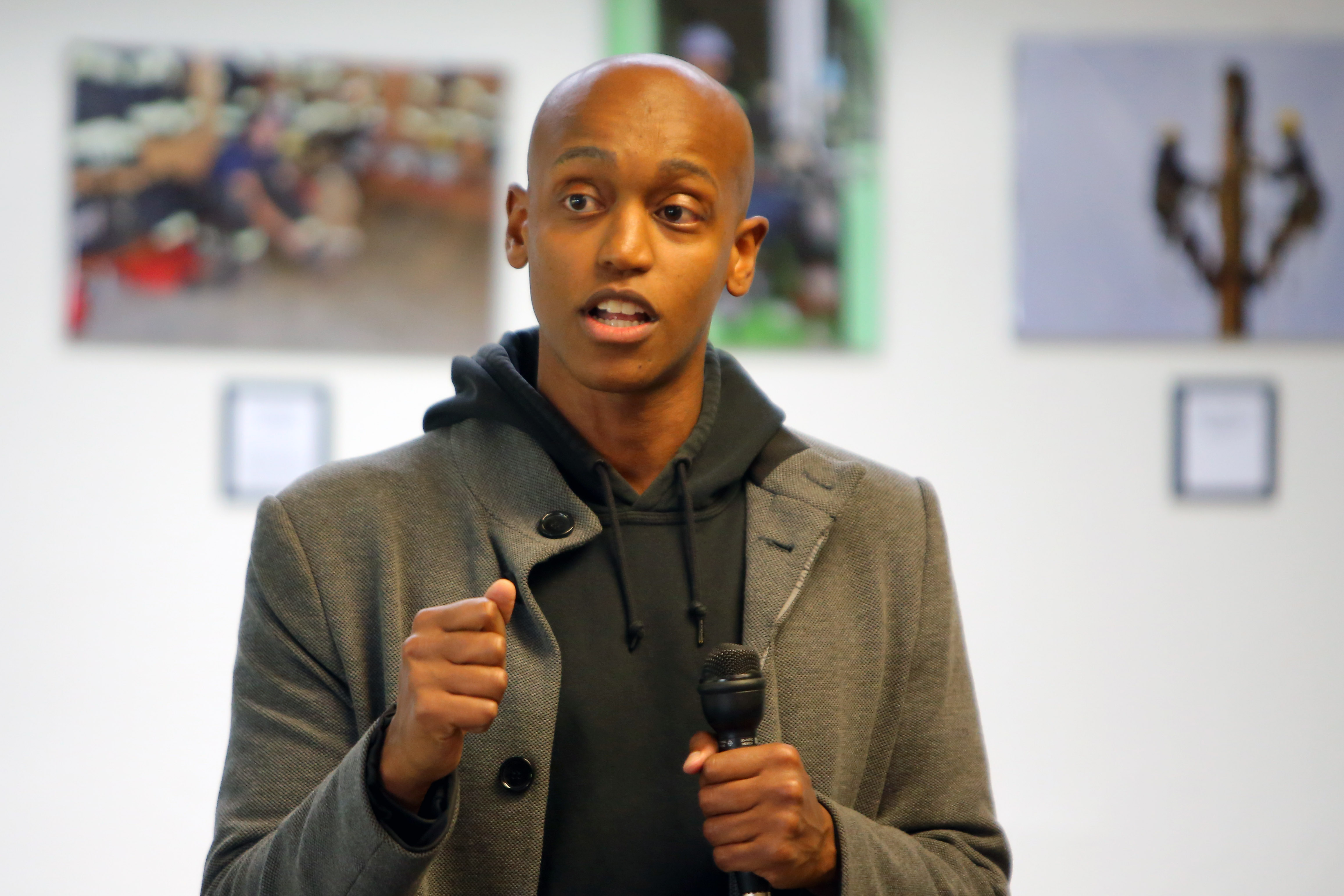 King County Executive Girmay Zahilay speaks at a public event. Zahilay said he was "horrified" by the deadly shooting at Seattle's Bite of Seattle food festival. | Source: Getty Images