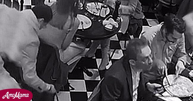 Un célèbre présentateur de télévision française a été volé dans un restaurant: il partage les photos du voleur