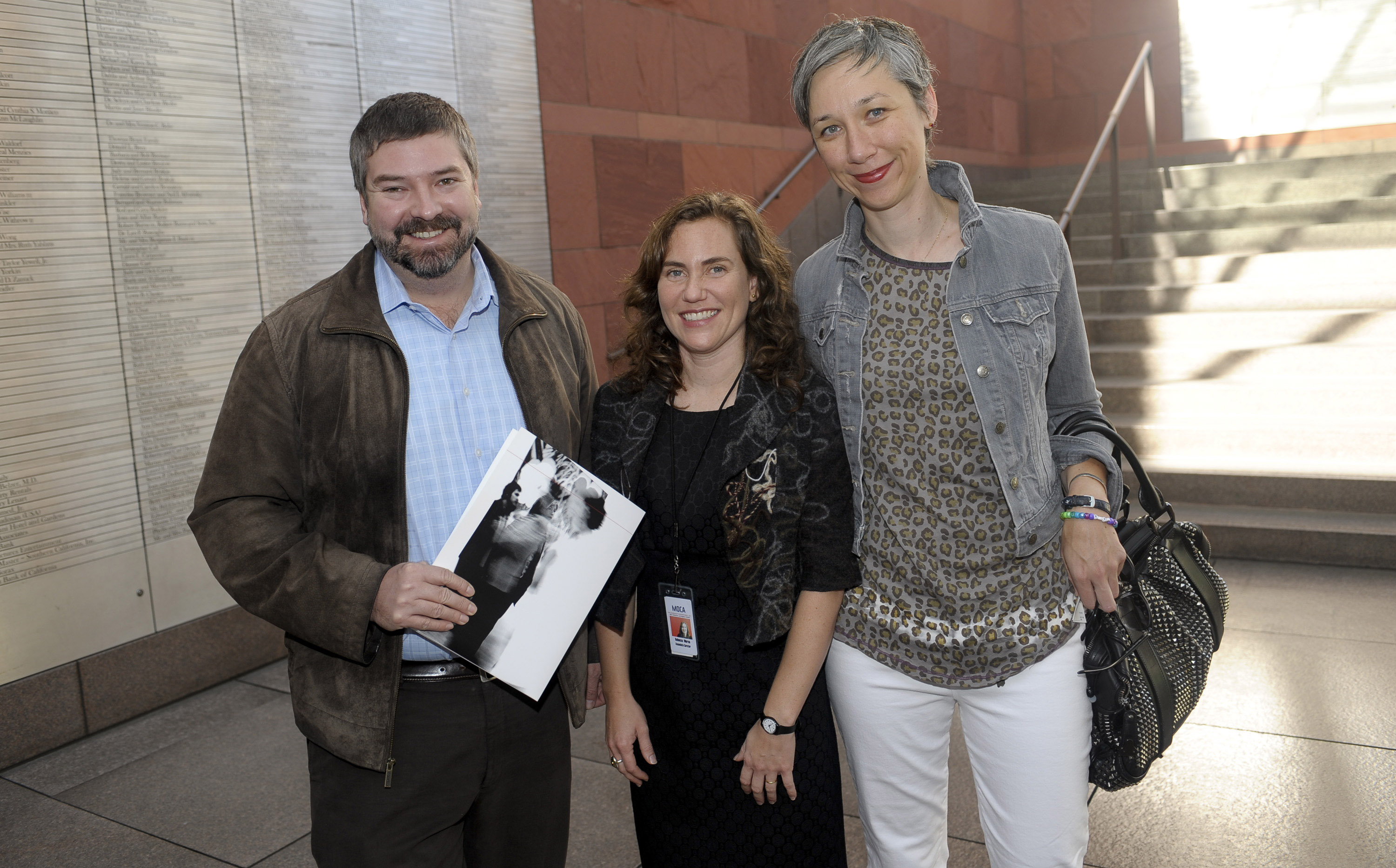 Glen Phillips, Rececca Morse and Alexandra Grant attend "The Artists' Museum" VIP Opening at MOCA Grand Avenue on October 30, 2010