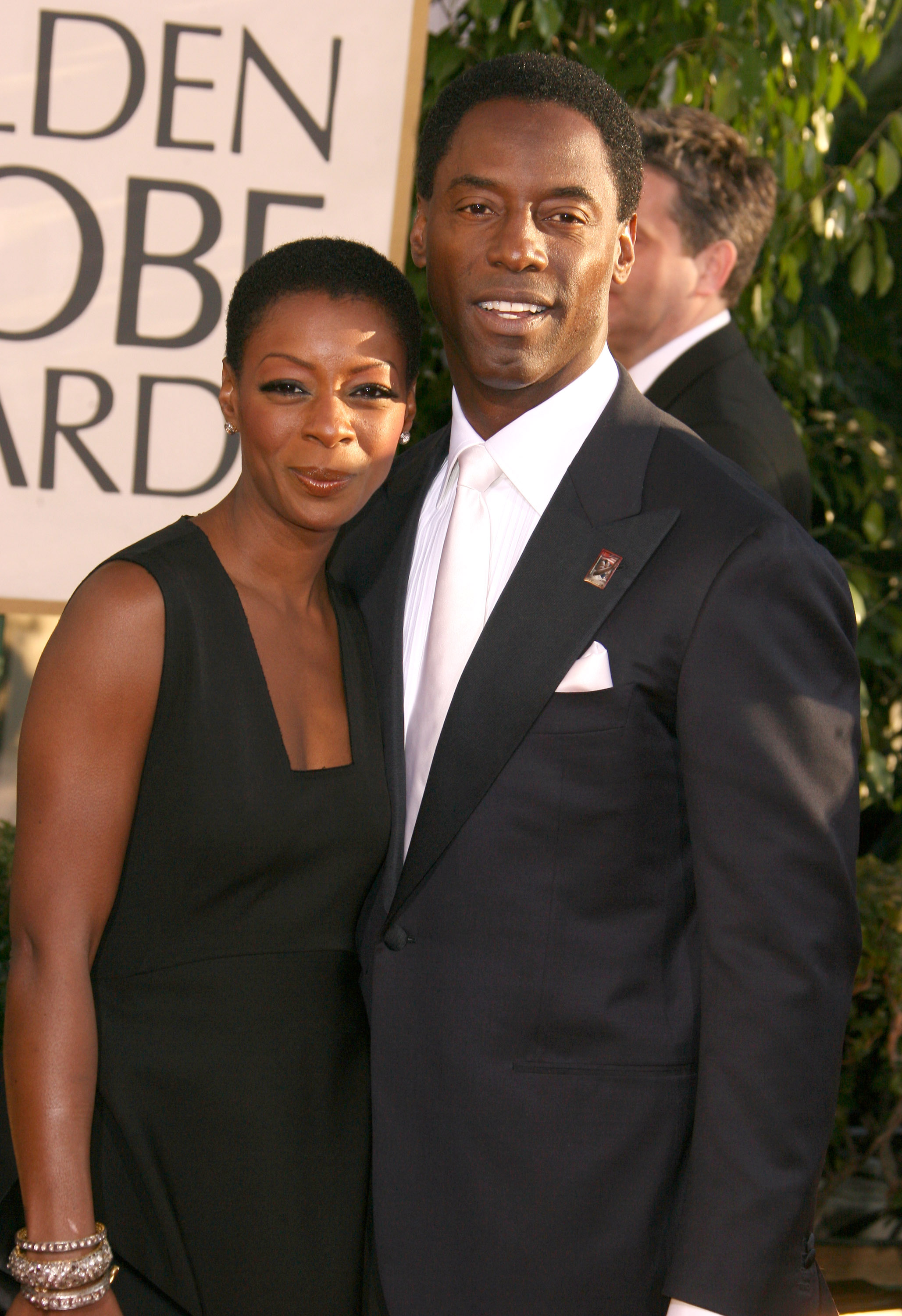 Isaiah Washington and Jenisa Marie Washington arrive at the 64th Annual Golden Globe Awards at The Beverly Hilton on January 15, 2007, in Beverly Hills, California | Source: Getty Images