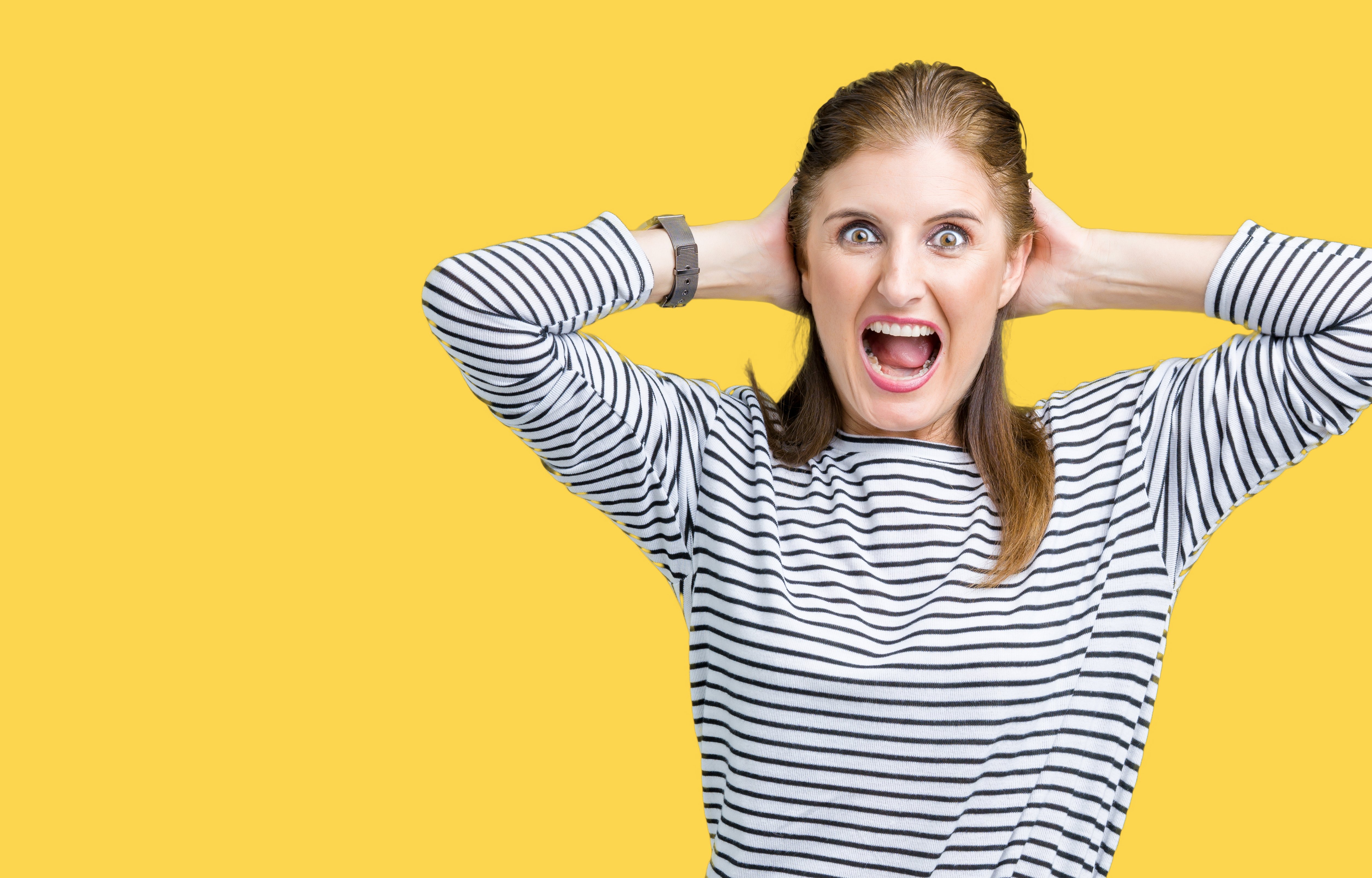 Mujer gritando. Fuente: Shutterstock Mujer gritando. Fuente: Shutterstock