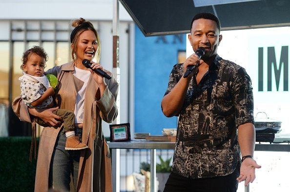 Chrissy Teigen and John Legend attend the Impossible Foods Grocery Los Angeles Launch with "Pepper Thai" Teigen at Gelson's Westfield Century City | Photo: Getty Images