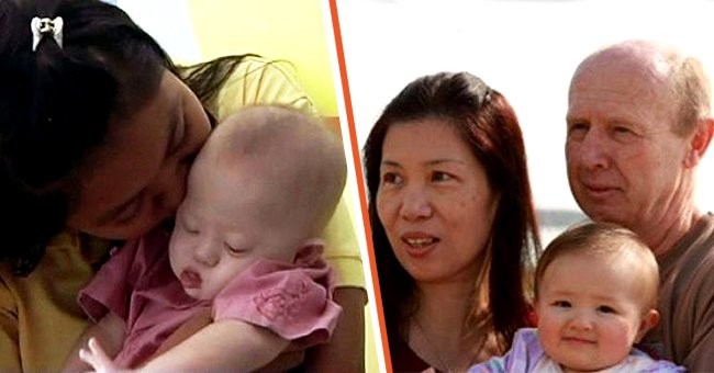 [Left] Thai surrogate mother and the newborn baby boy; [Right] David Farnell and Wendy Li with their baby girl born through surrogacy. | Source: facebook.com/hypebyblick  youtube.com/Hindustan Times