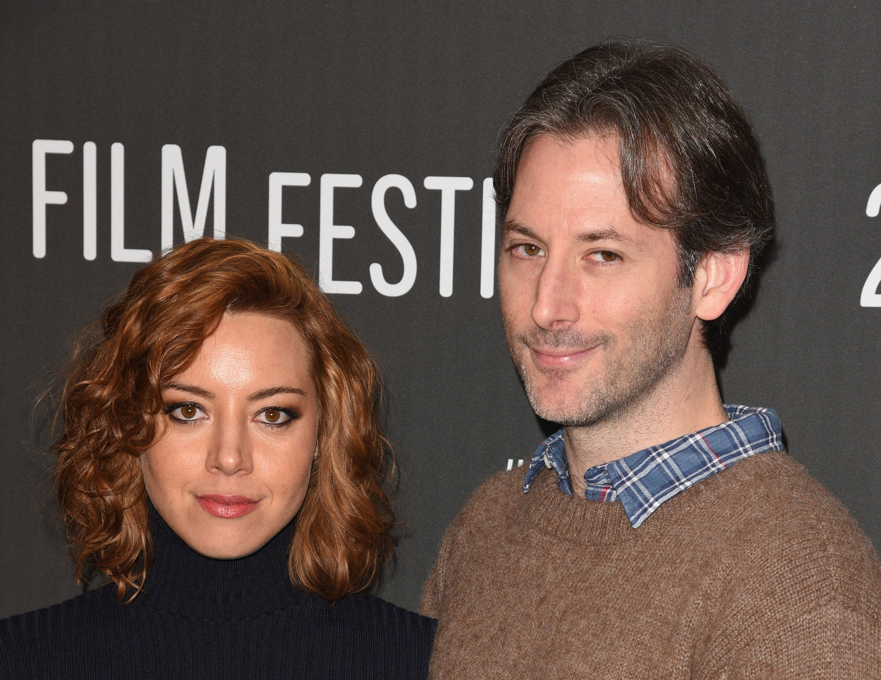 Aubrey Plaza and Jeff Baena attend the premiere of "The Little Hours," 2017 | Source: Getty Images