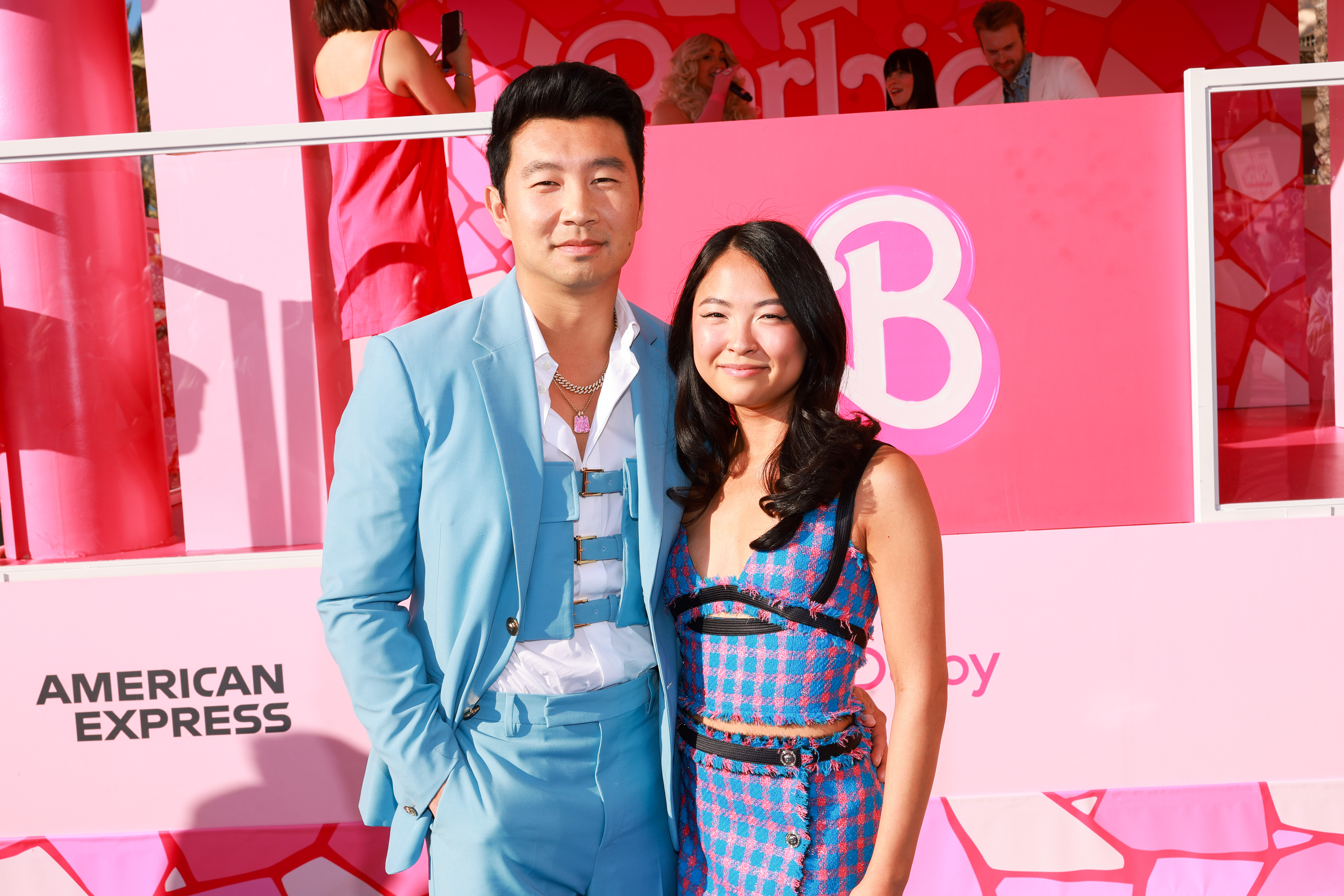 Simu Liu and Allison Hsu at the world premiere of "Barbie" on July 9, 2023, in Los Angeles, California. | Source: Getty Images