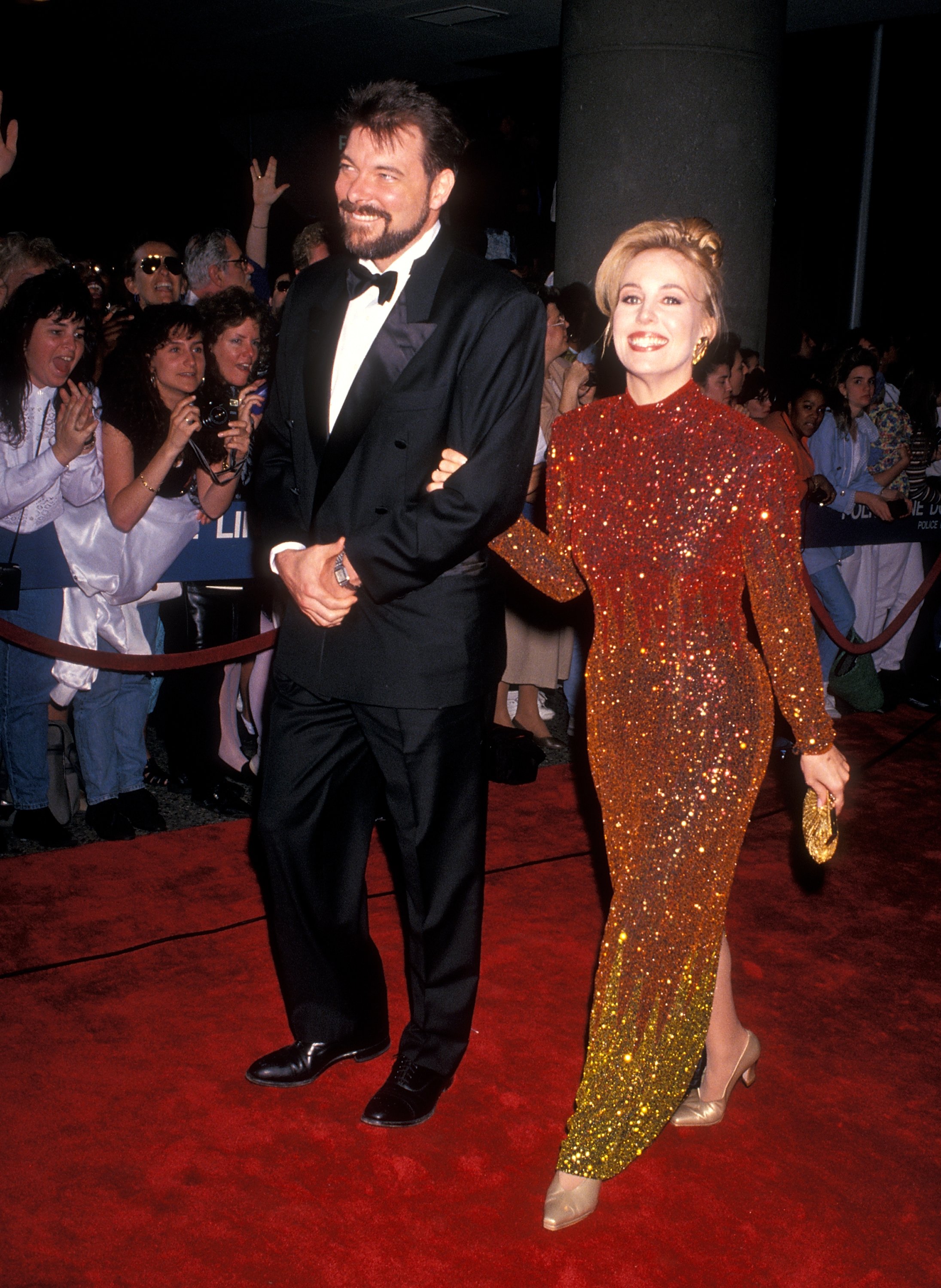 Jonathan Frakes and Genie Francis at the 20th Annual Daytime Emmy Awards on May 26, 1993, in New York City. | Source: Ron Galella, Ltd./Ron Galella Collection/Getty Images