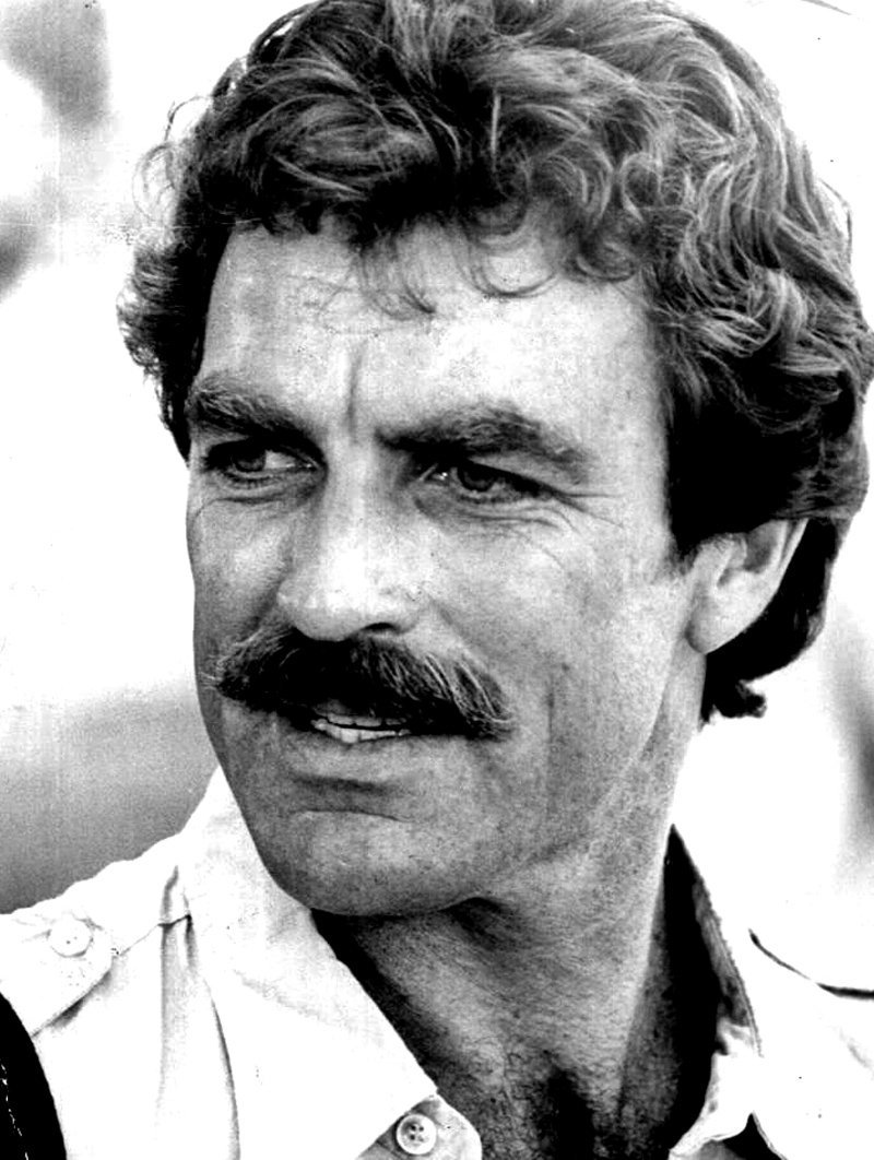 Tom Selleck on a Magnum, P.I. publicity photo, 1980. | Photo: GettyImages
