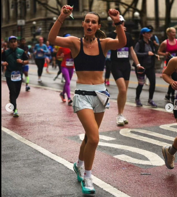 Caty Stanko is captured running a marathon, dated March 22, 2025 | Source: Instagram/catystanko