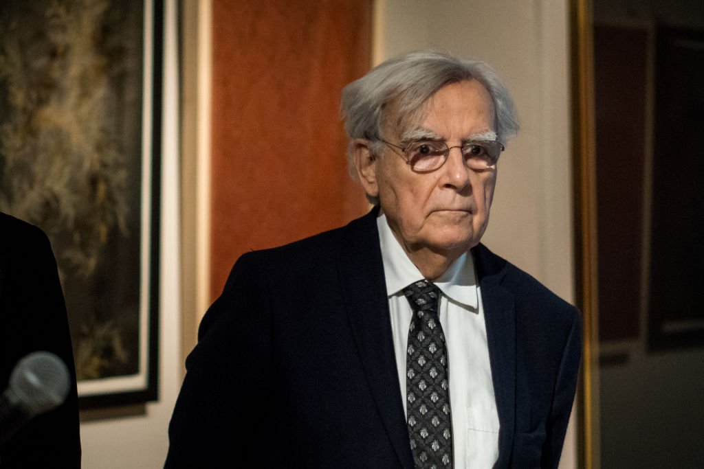 Bernard Pivot au Musée des Tissus de Lyon le 8 mars 2019. l Source : Getty Images