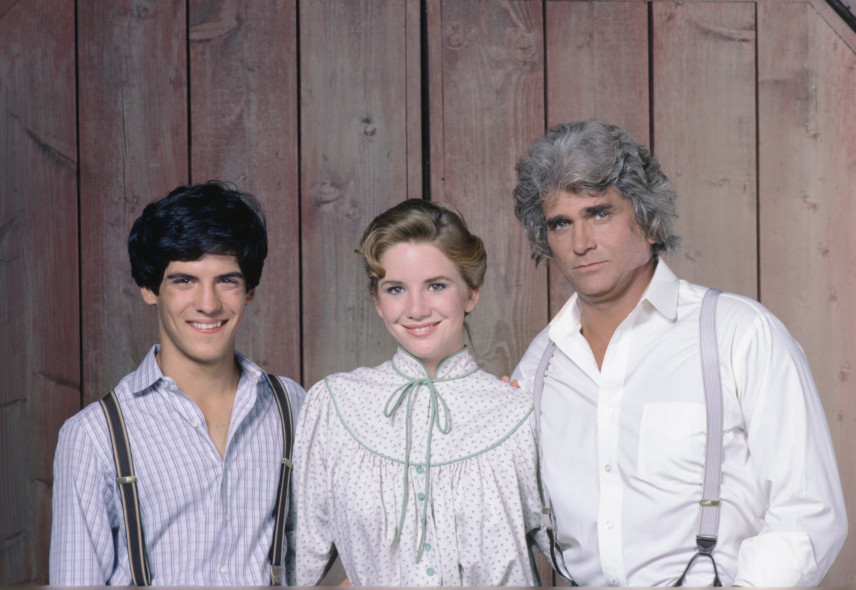 Photo of Matthew Labyorteaux, Melissa Gilbert, and Michael Landon for "Little House: Look Back to Yesterday" | Source: Getty Images