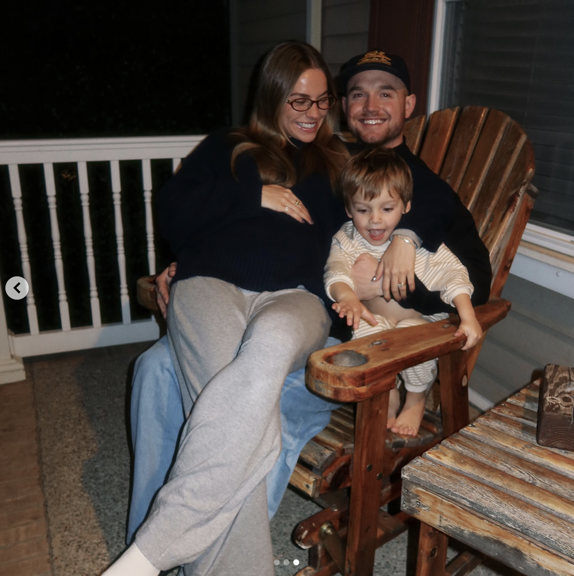 Emilie with her husband, Brady, and her son Trigg Kiser, as seen in a post dated January 1, 2025 | Source: Instagram/emiliekiser