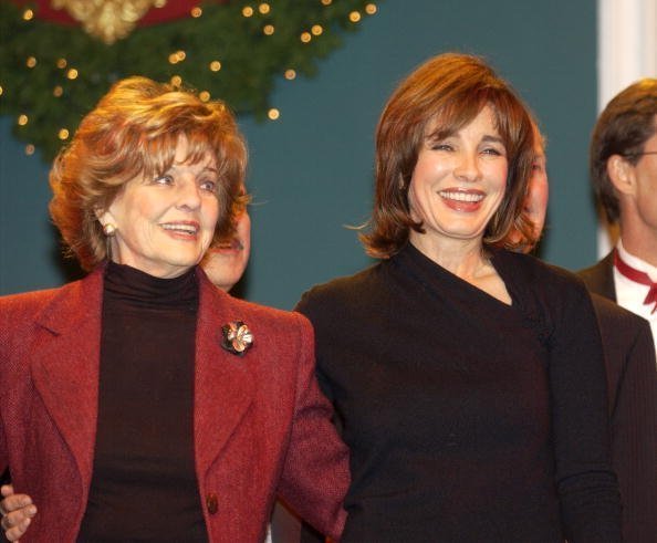 Anne Archer and Marjorie Lord on December 6, 2002 at the Scientology Celebrity Centre in Hollywood, California | Photo: Getty Images
