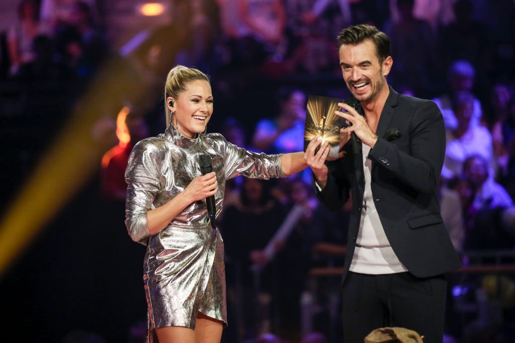 Helene Fischer und Florian Silbereisen während der Fernsehsendung "Schlagerchampions - Das große Fest der Besten" am 12. Januar 2019 in Velodrom in Berlin. (Foto von Isa Foltin / WireImage) I Quelle: Getty Images