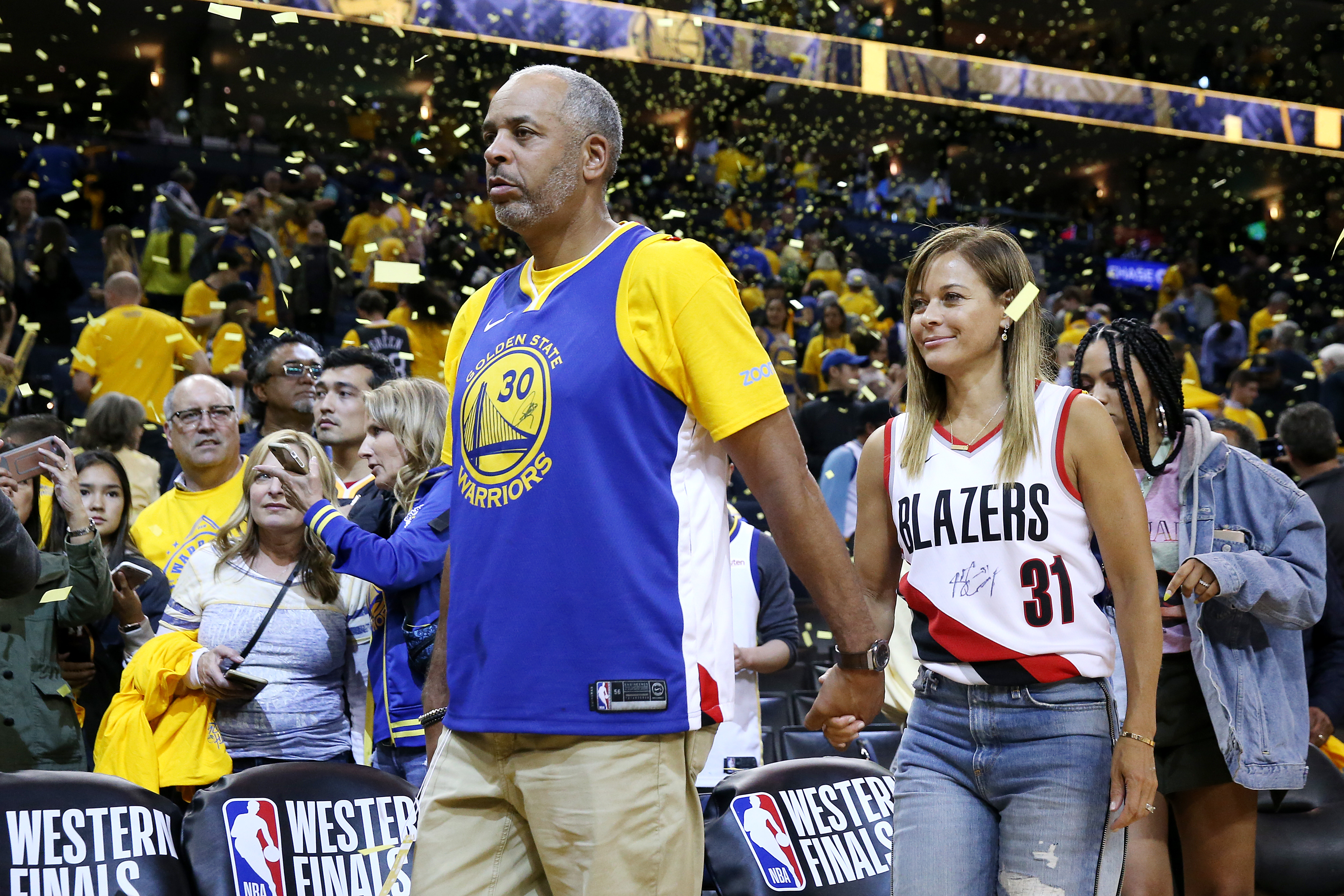 Dell Curry and Sonya Curry attend game one of the NBA Western Conference Finals at ORACLE Arena on May 14, 2019. | Source: Getty Images