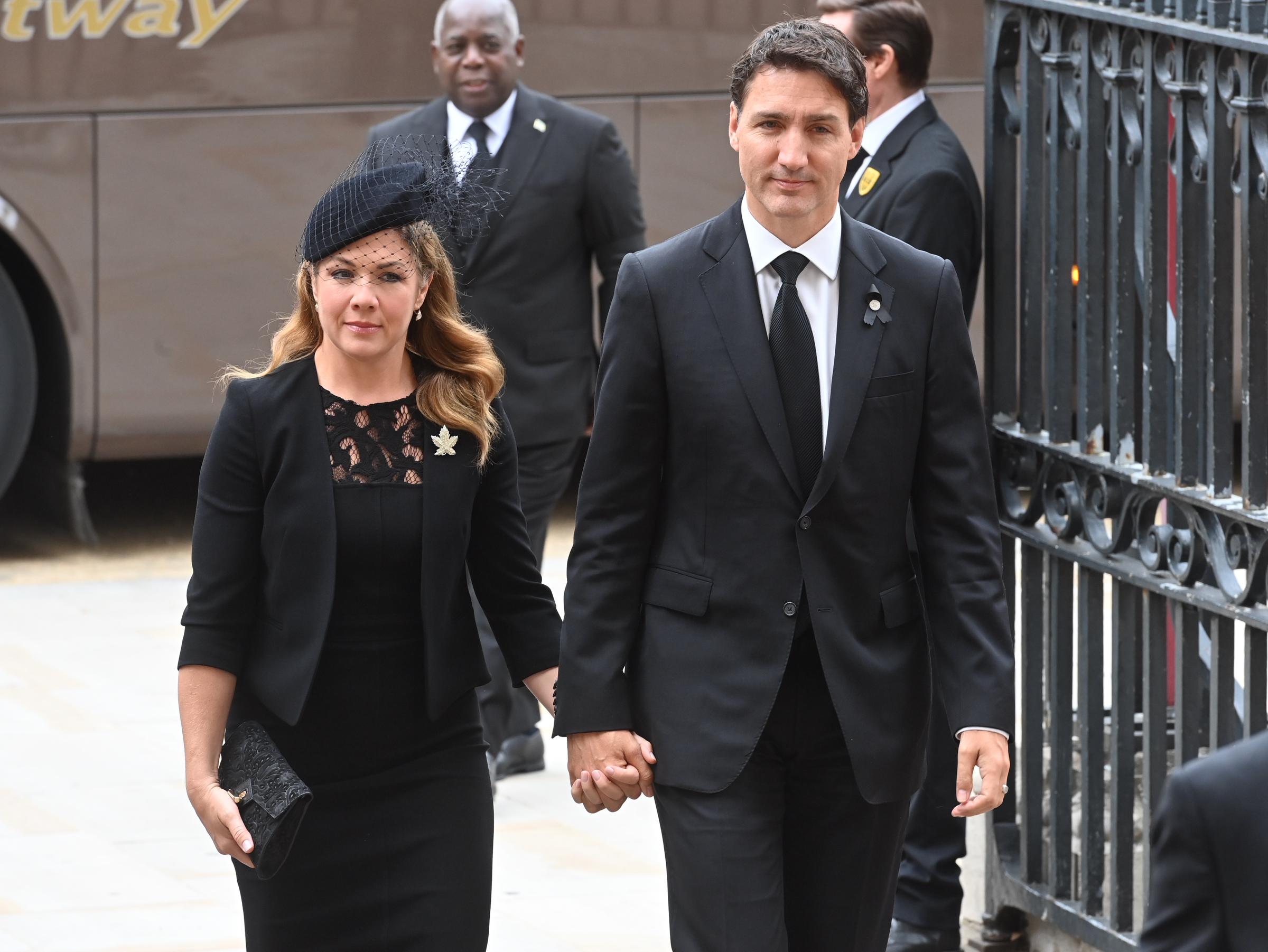 Justin and Sophie Grégoire Trudeau attend Queen Elizabeth II's State Funeral at Westminster Abbey in London on September 19, 2022 |  Source: Getty Images