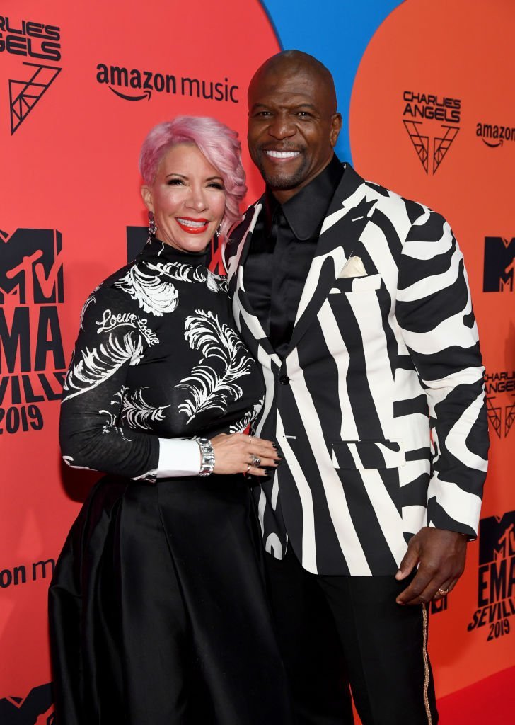 Rebecca King-Crews and Terry Crews attend the MTV EMAs 2019 at FIBES Conference and Exhibition Centre | Photo: Getty Images