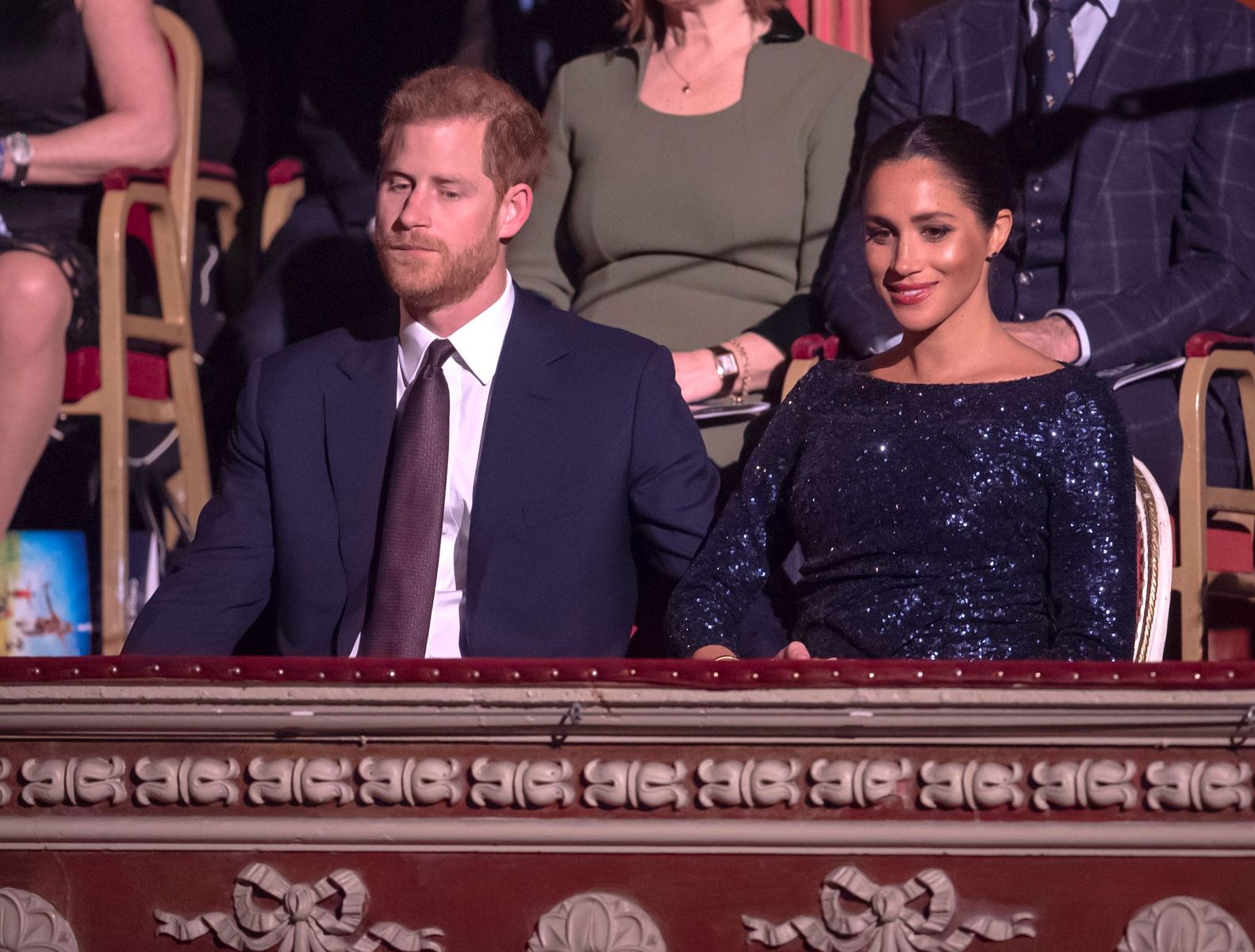 Prince Harry and Meghan Markle at the Cirque du Soleil Premiere Of "TOTEM" at Royal Albert Hall on January 16, 2019. | Getty Images