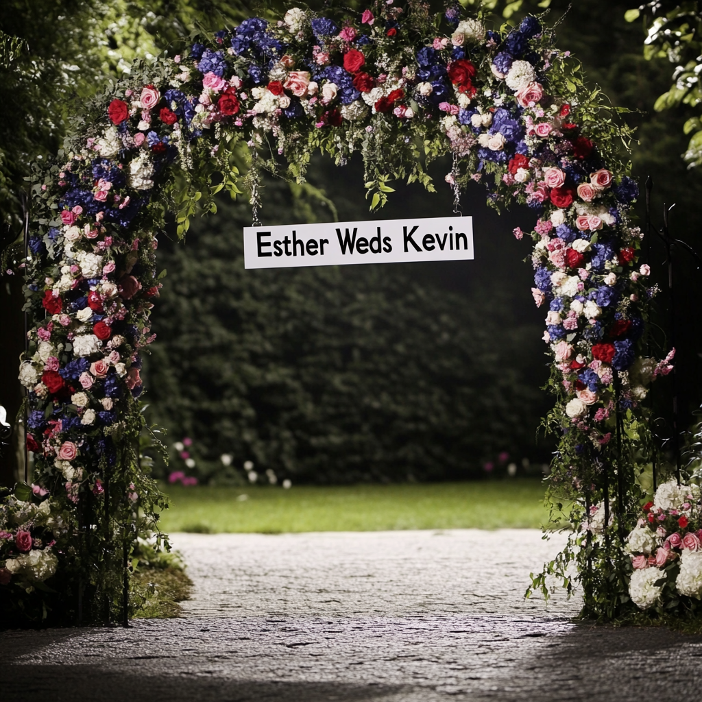 A floral arch | Source: Midjourney