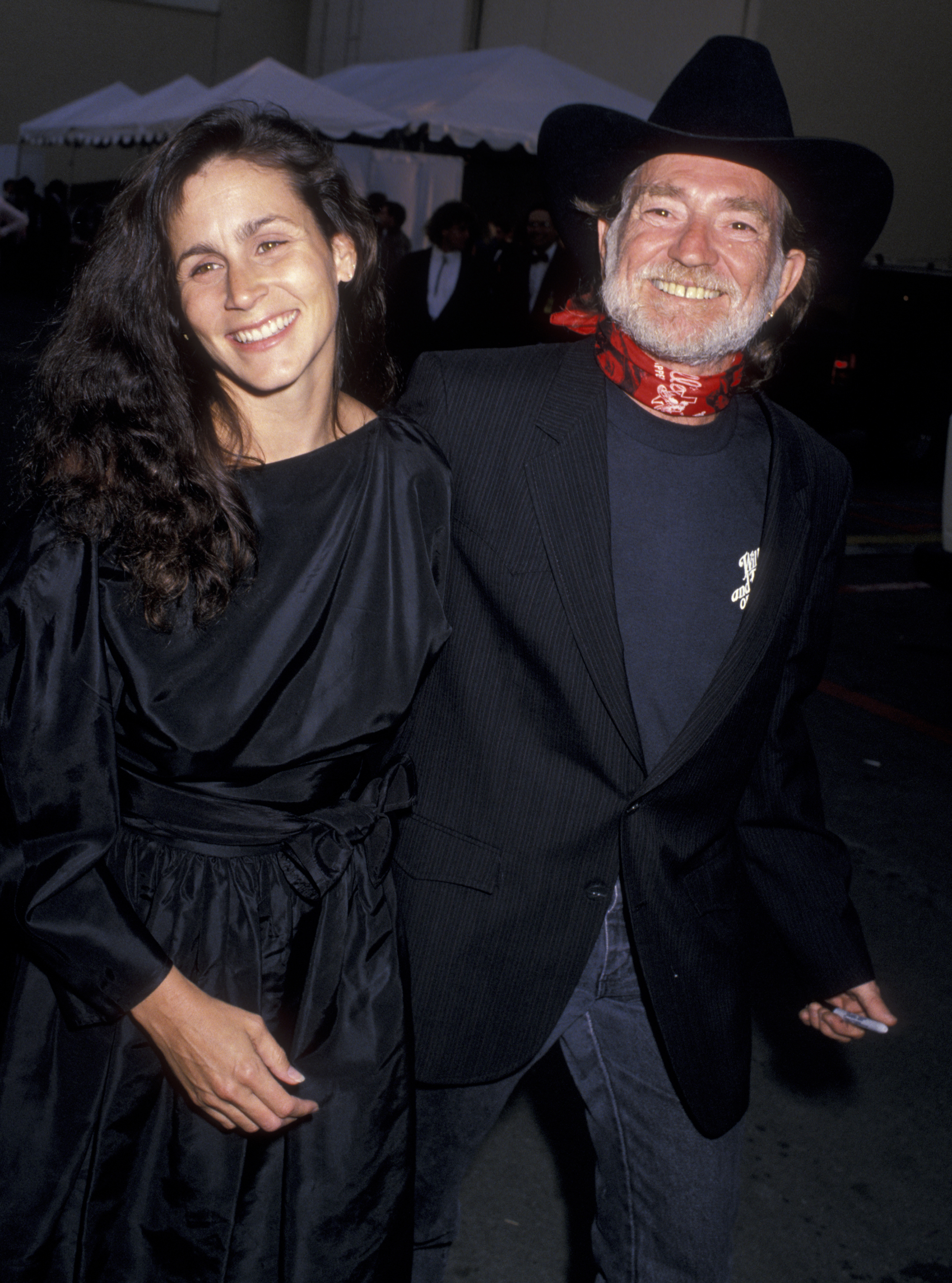 Willie Nelson and his wife Annie D'Angelo attend the 24th Annual Academy of Country Music Awards on April 10, 1989 in Burbank, California | Source: Getty Images