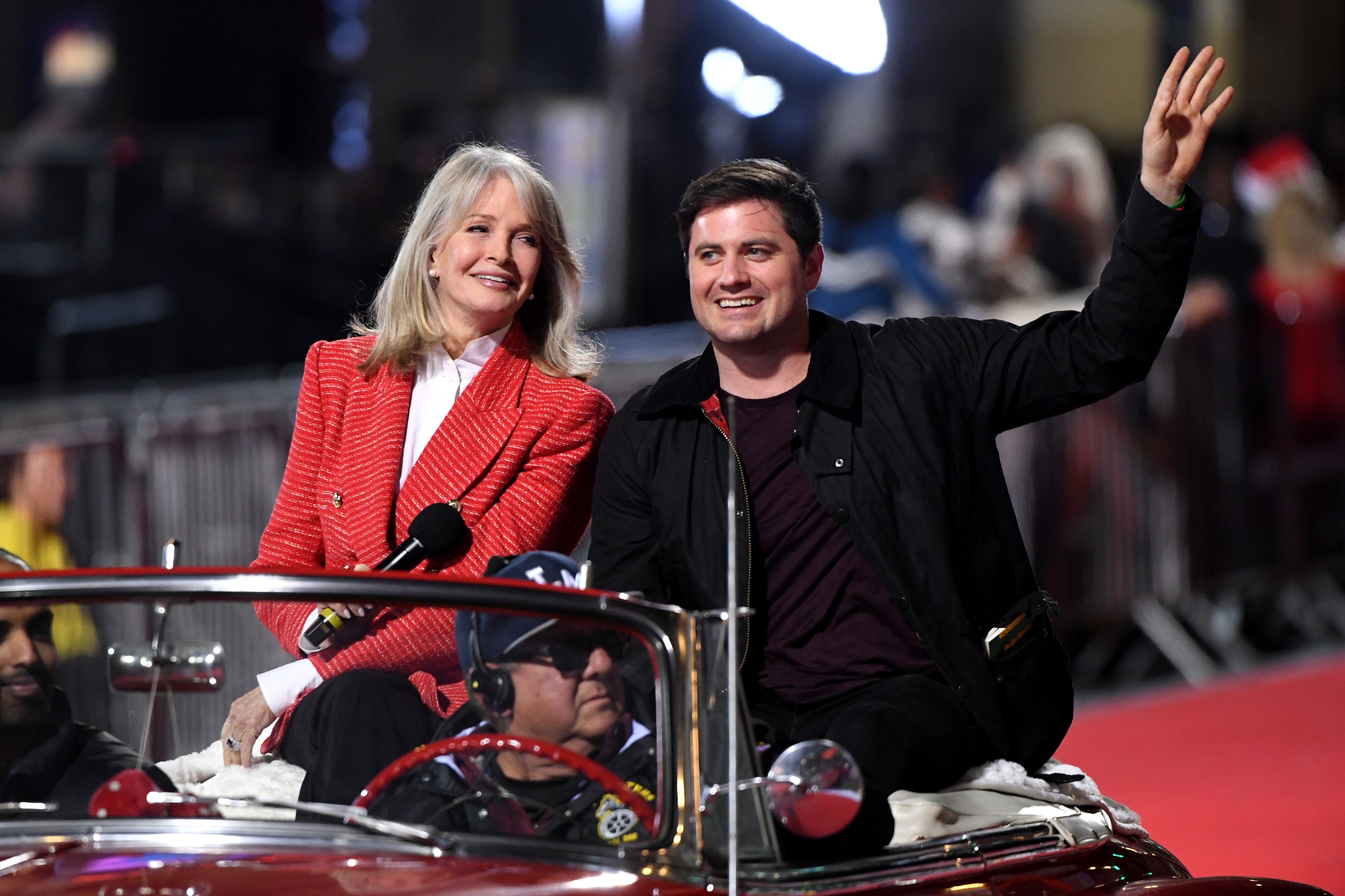 Deidre Hall and her child David Sohmer during the 90th Anniversary of The Hollywood Christmas Parade on November 27, 2022 in Hollywood, California ┃Source: Getty Images