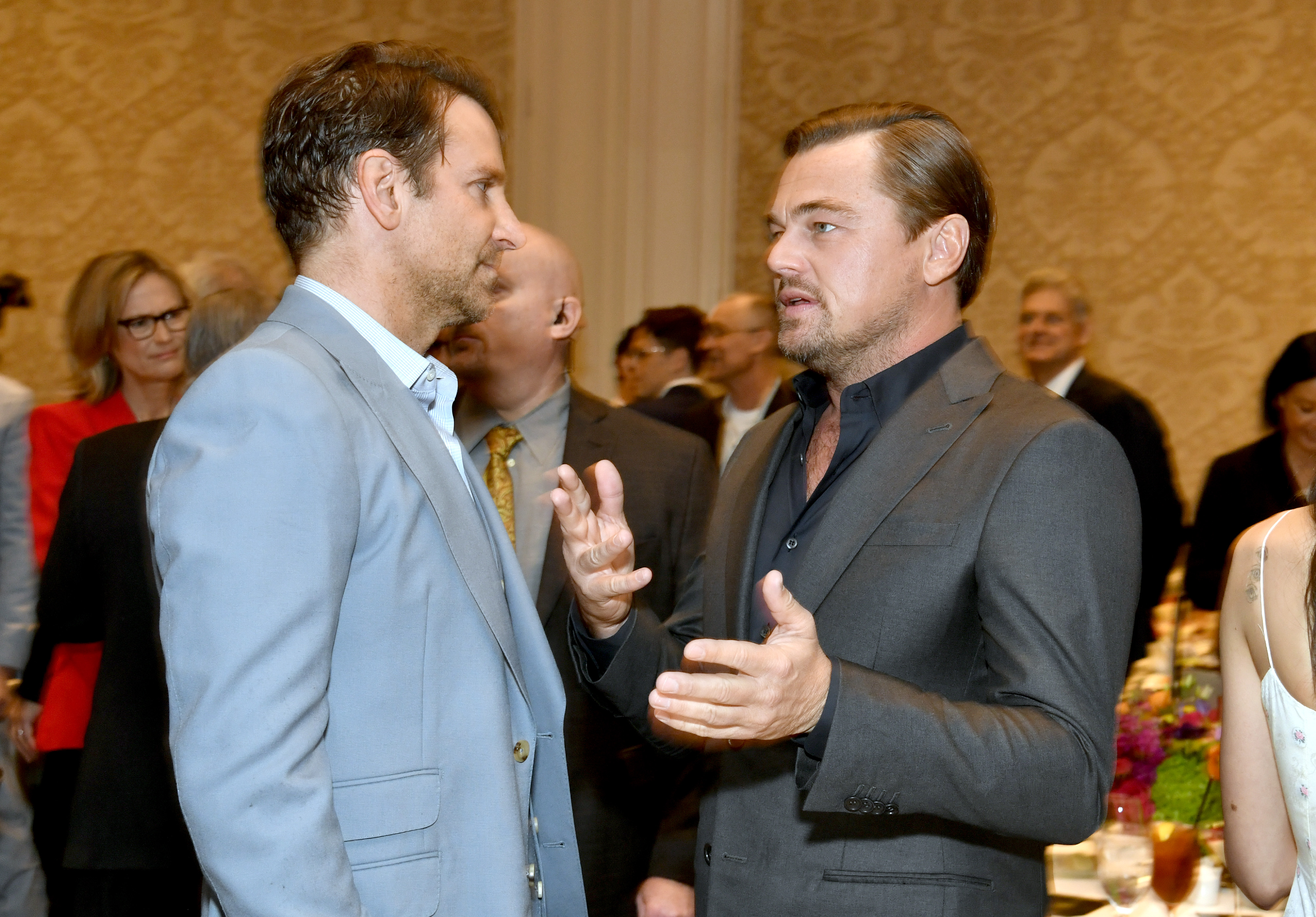 Bradley Cooper and Leonardo DiCaprio at the 20th Annual AFI Awards in Los Angeles, California on January 03, 2020 | Source: Getty Images