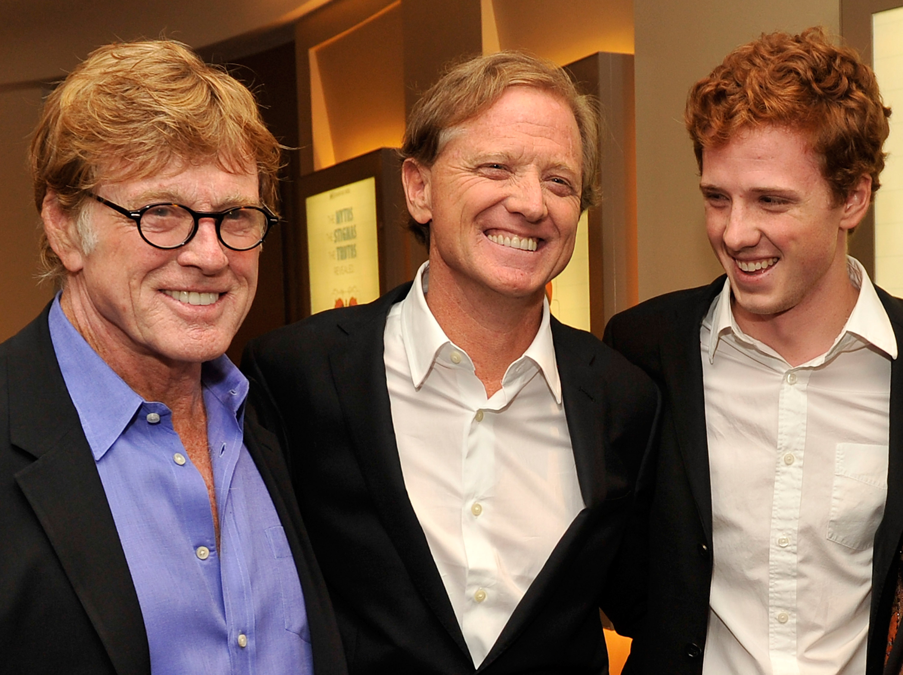 Robert, James, and Dylan Redford. | Source: Getty Images