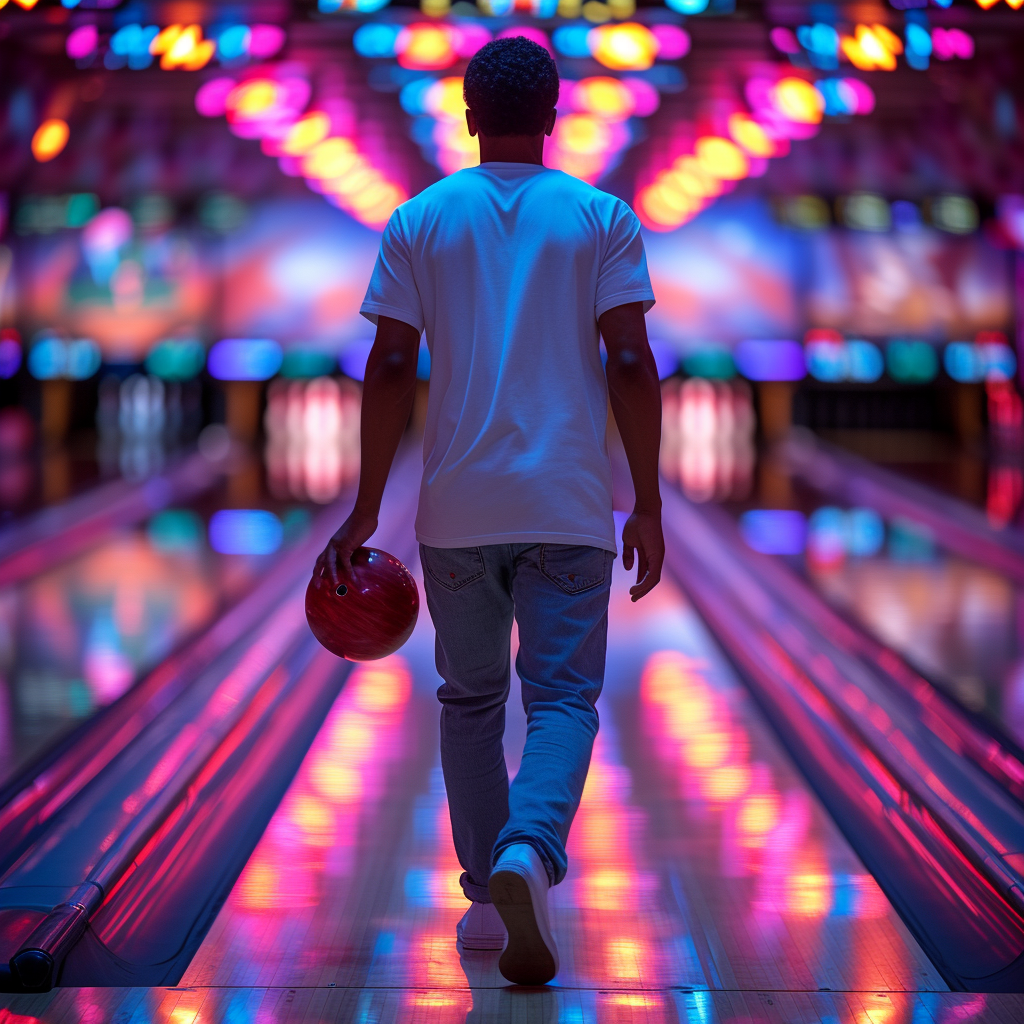 A man at a bowling alley | Source: Midjourney