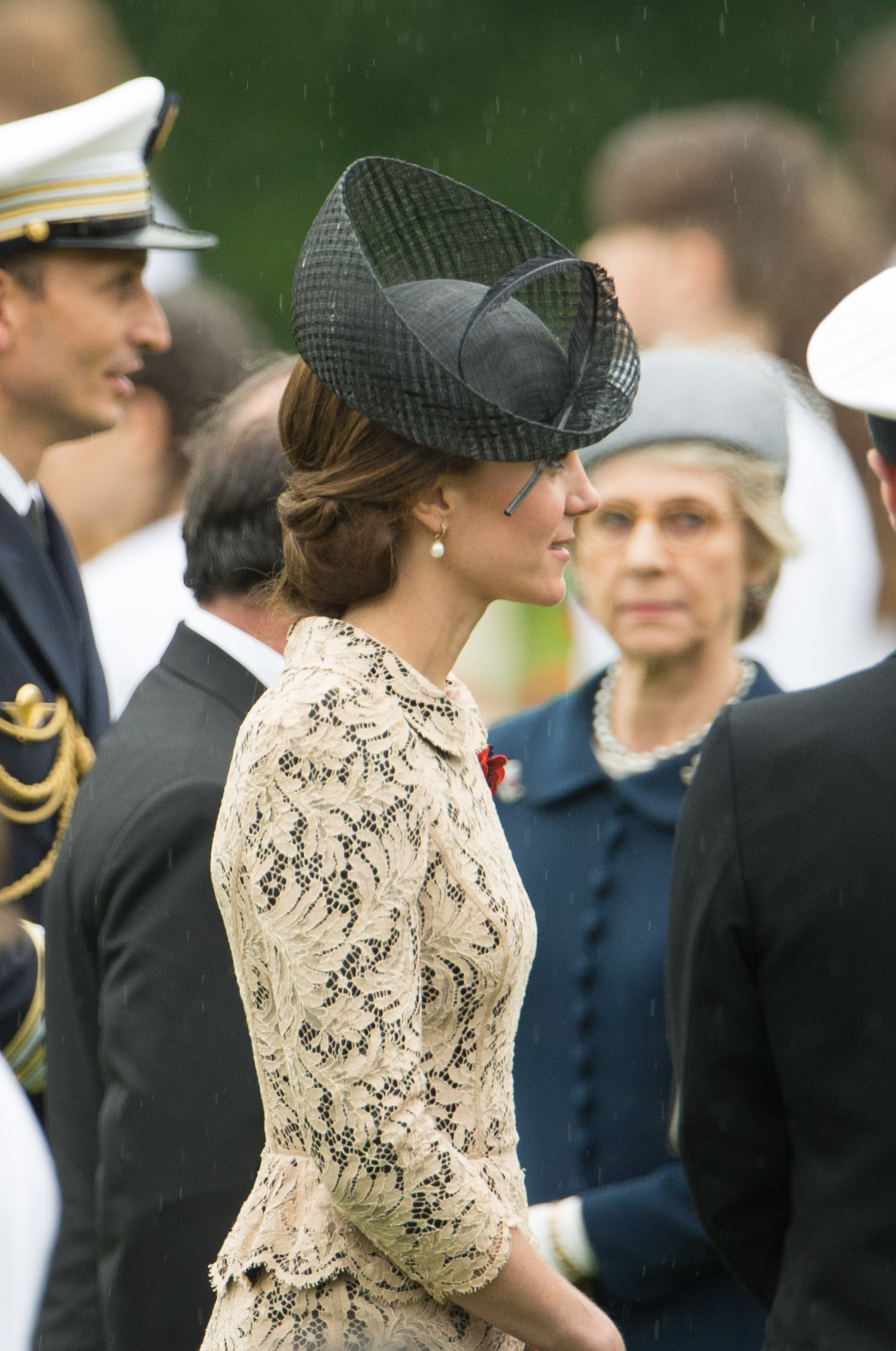 Catherine, Duchess of Cambridge during the Commemoration of the Centenary of the Battle of the Somme at the Commonwealth War Graves Commission Thiepval Memorial on July 1, 2016 in Thiepval, France | Source: Getty Images